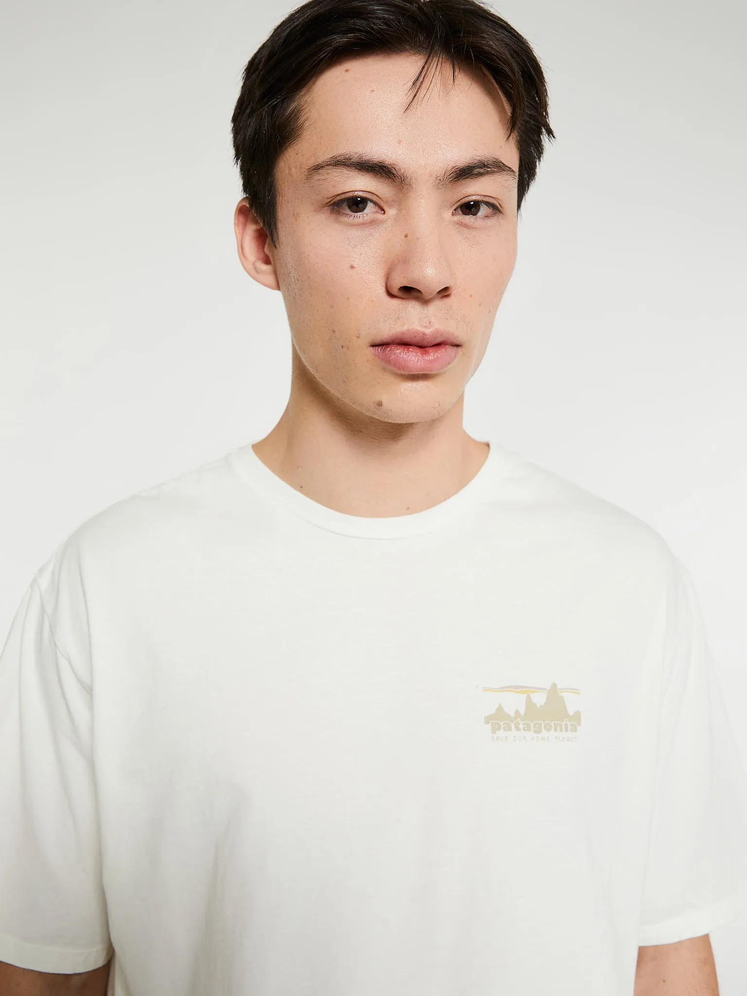 '73 Skyline Organic T-Shirt in Birch White