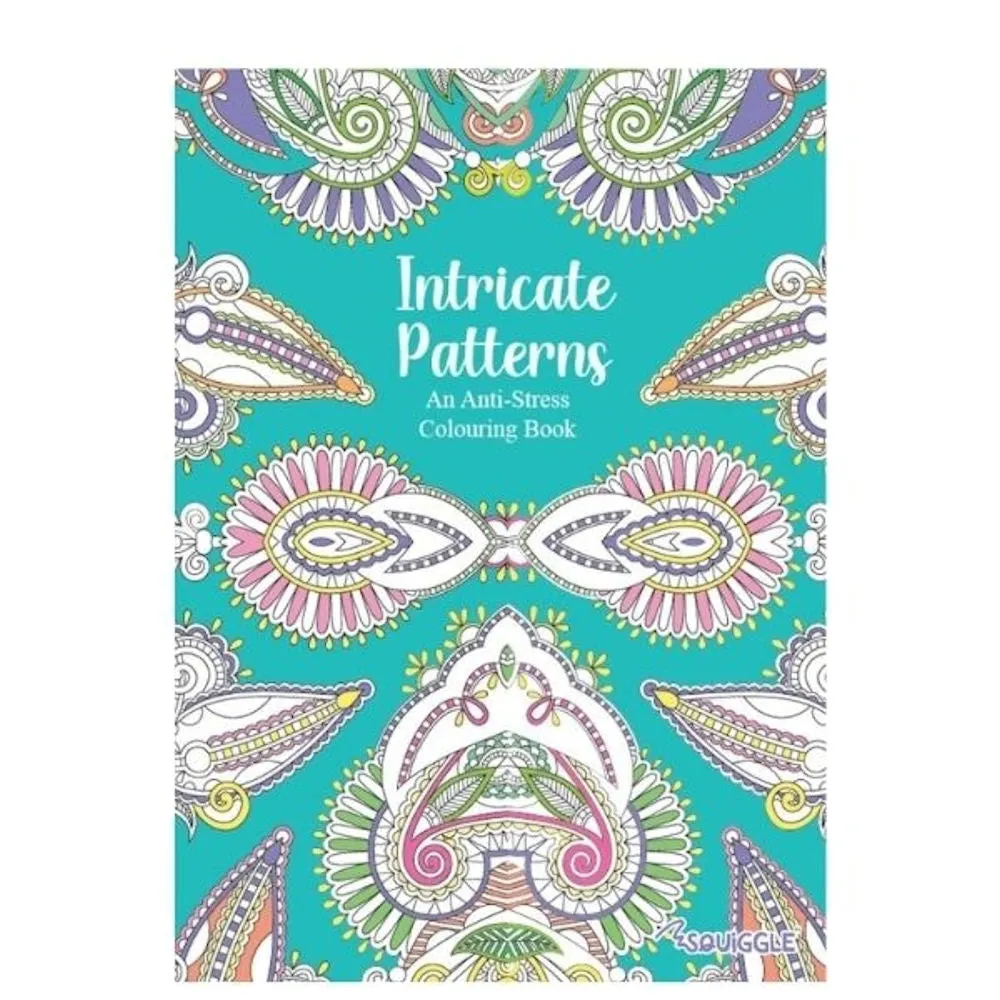 A4 Patterns Floral Designs Colouring Book - Assorted Variety of Intricate Patterns High Quality Relaxing