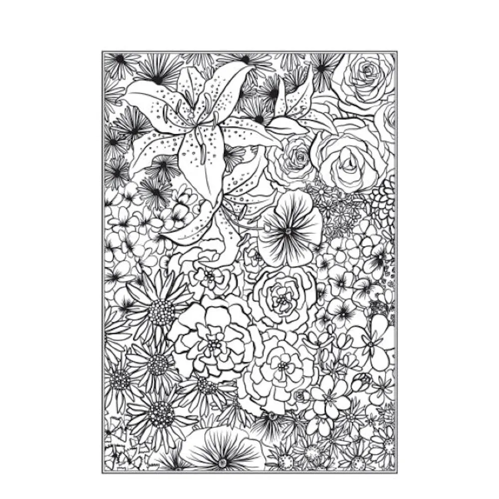 A4 Patterns Floral Designs Colouring Book - Assorted Variety of Intricate Patterns High Quality Relaxing