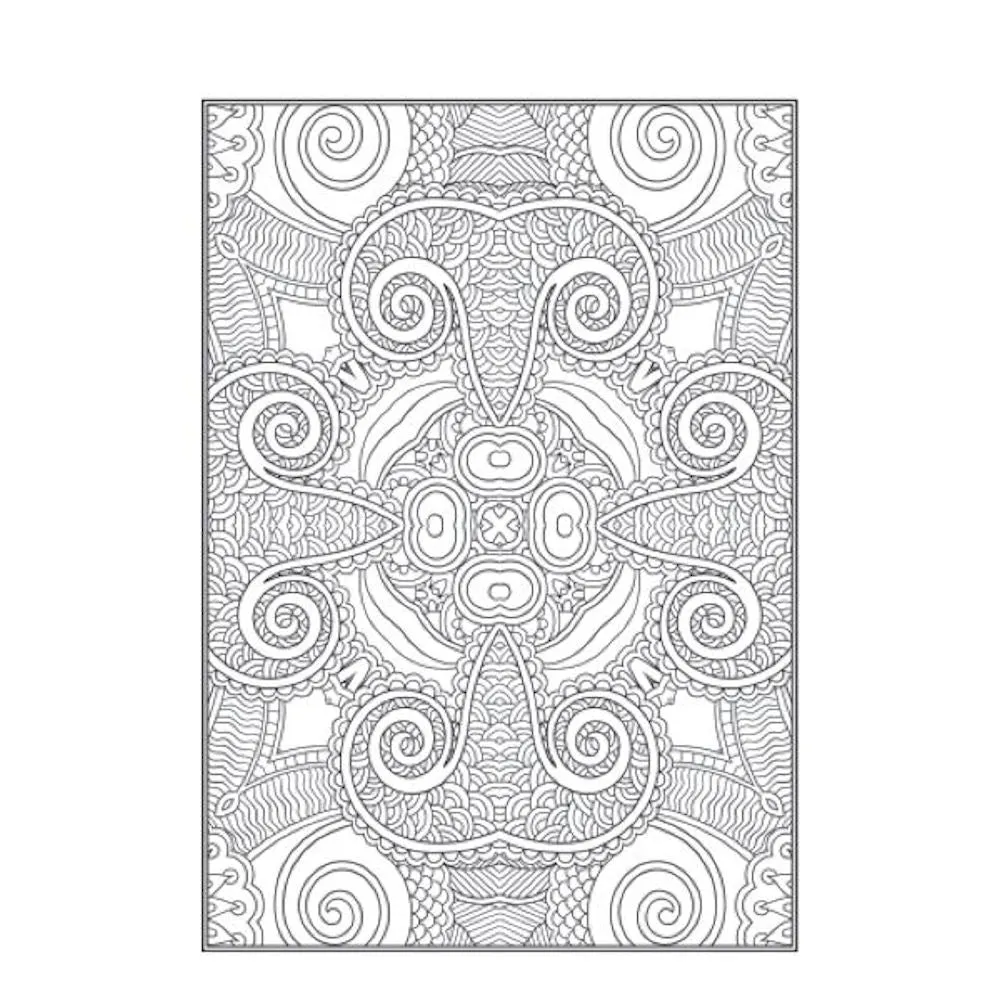 A4 Patterns Floral Designs Colouring Book - Assorted Variety of Intricate Patterns High Quality Relaxing