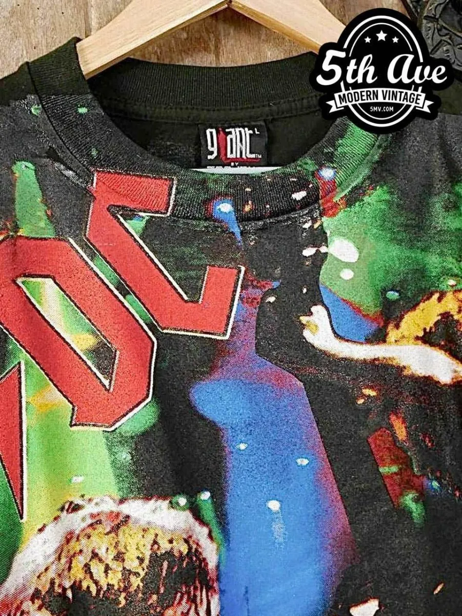 AC/DC's Angus Young Shreds in All-Over Print Tee