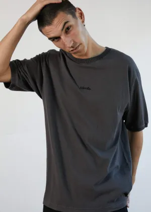Afends Mens Seventies - Retro Fit Ringer Tee - Vintage Black