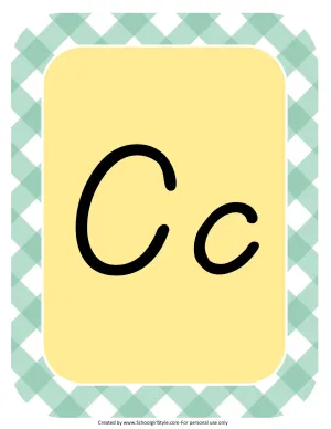 Alphabet Letters - D'Nealian | Hello! Sunshine Coral | UPRINT | Schoolgirl Style