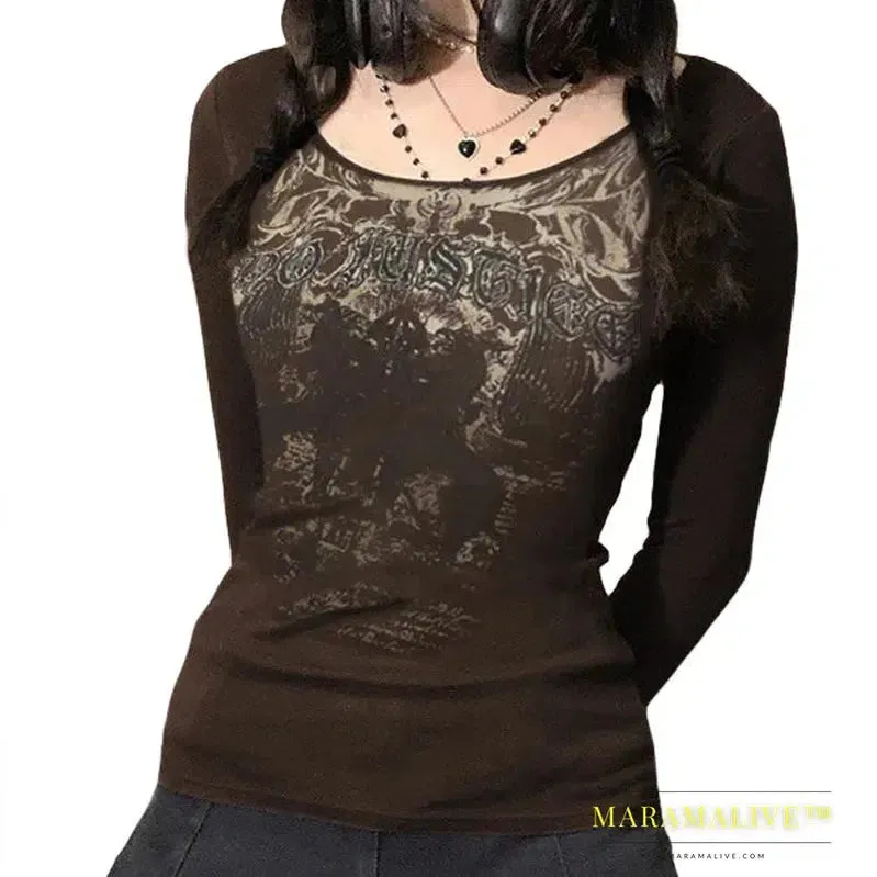 Authentic 90s Vintage Emo and Grunge Tees for Ladies