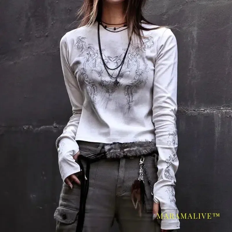 Authentic 90s Vintage Emo and Grunge Tees for Ladies