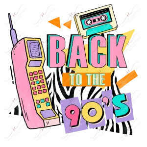Back to the 90s - ready to press sublimation transfer print