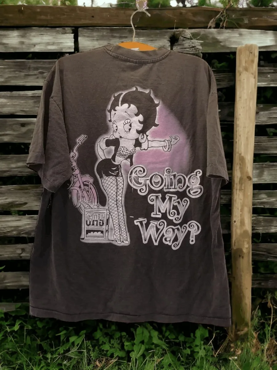 Betty Boop Going My Way? single stitch.