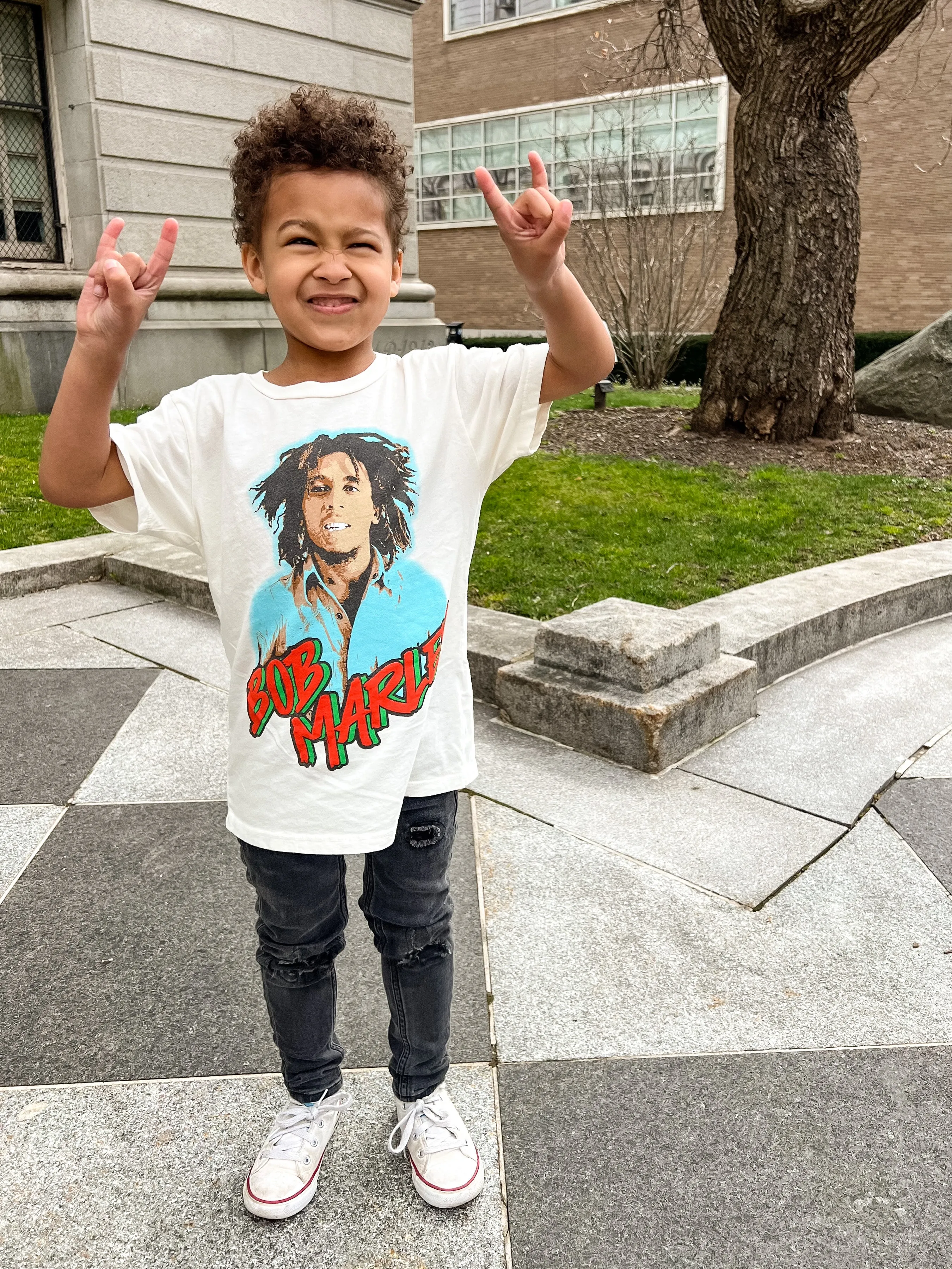 Bob Marley White Organic Tee