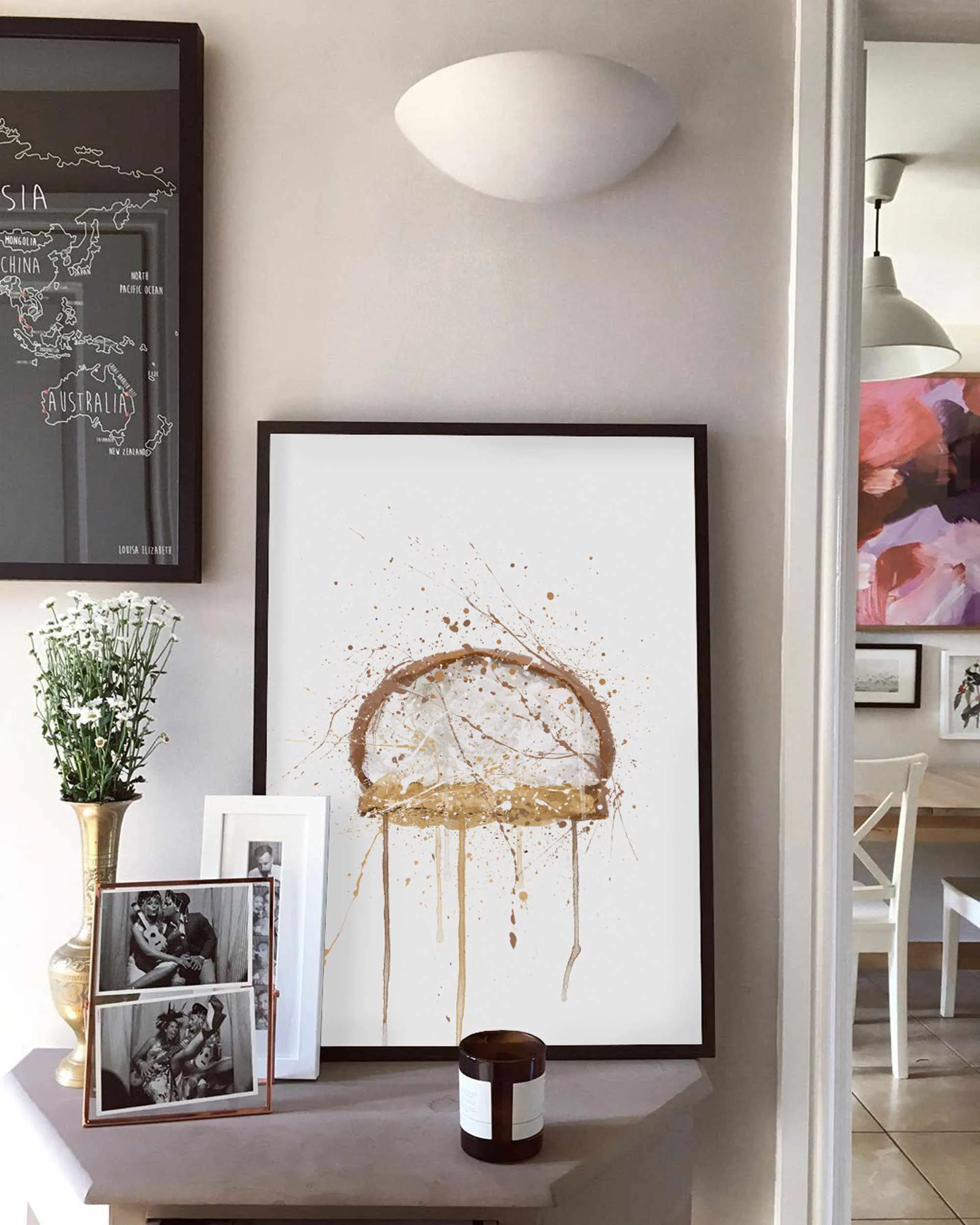 Cake Wall Art Print 'Mallow Biscuit'