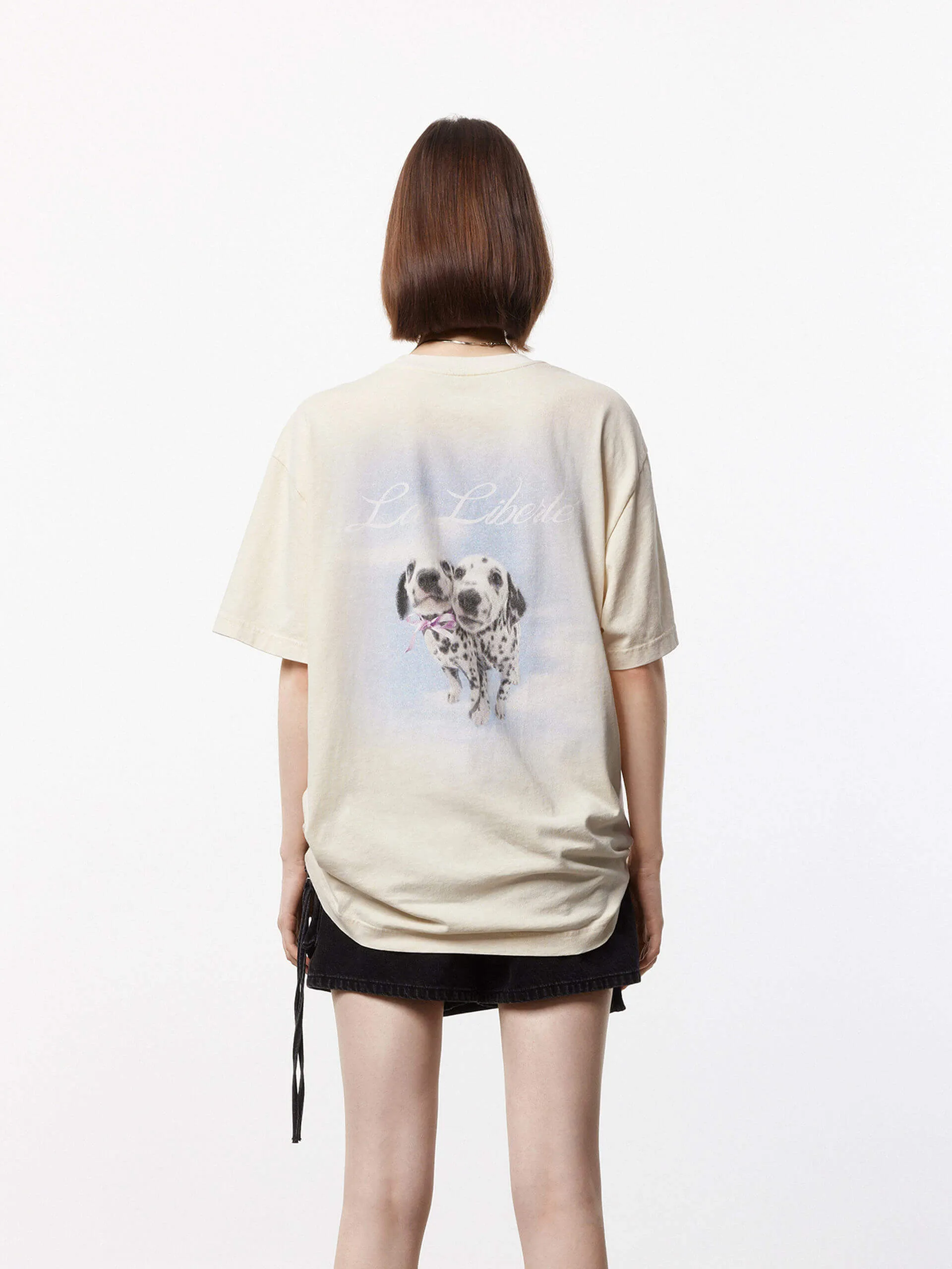 Cartoon Print Loose T-shirt