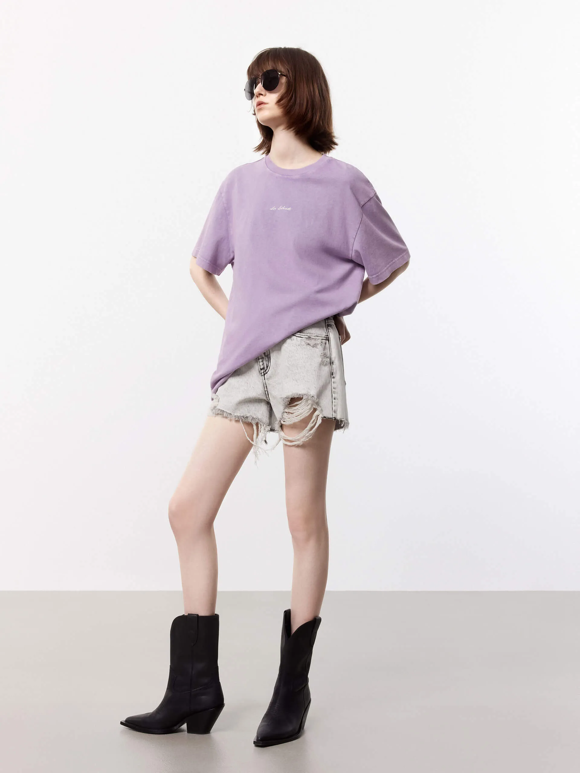 Cartoon Print Loose T-shirt