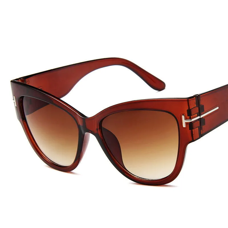 Classic Timeless Design Oversized Cat Eye Sunglasses