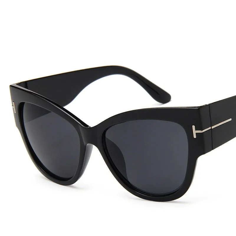 Classic Timeless Design Oversized Cat Eye Sunglasses