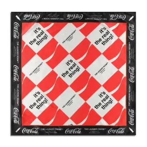 Coca Cola Real Thing  - Silky Bandana - Red & White