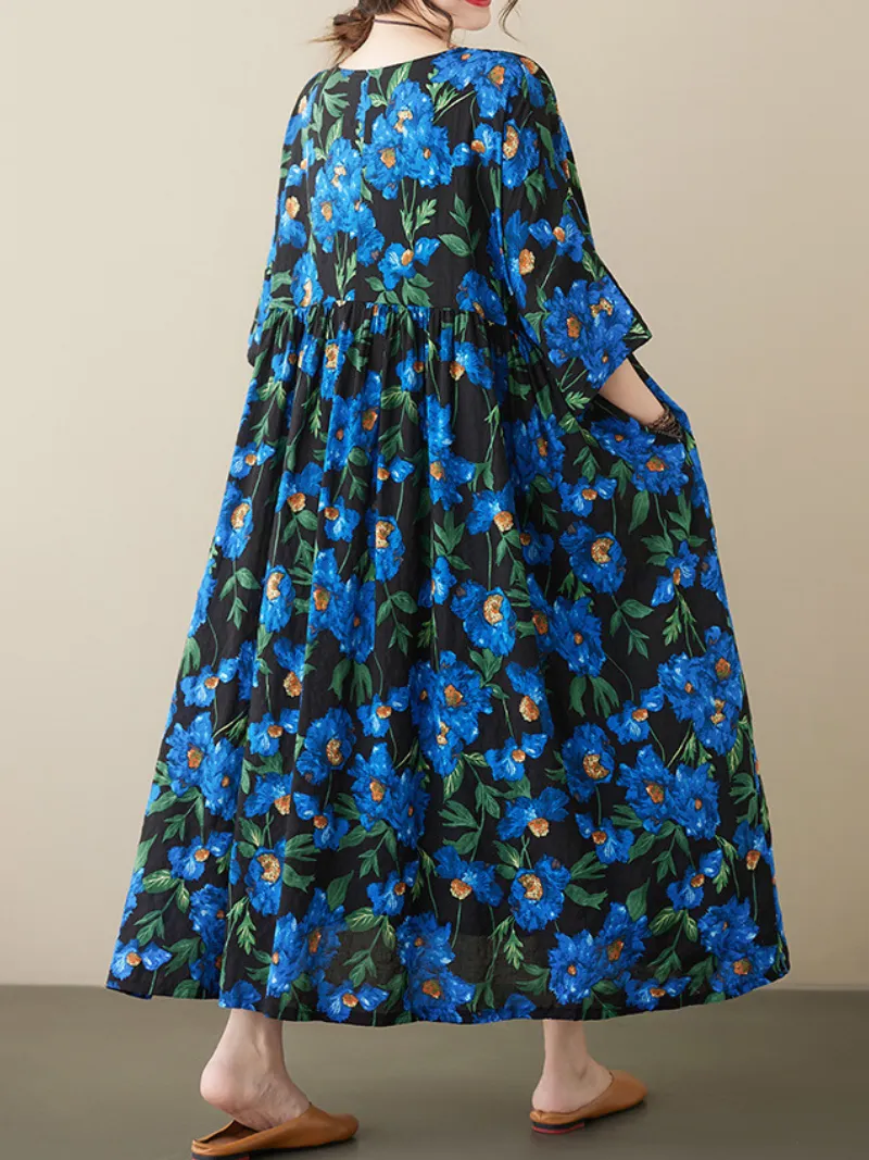 Day Dreaming Women's Cotton Smock Dress