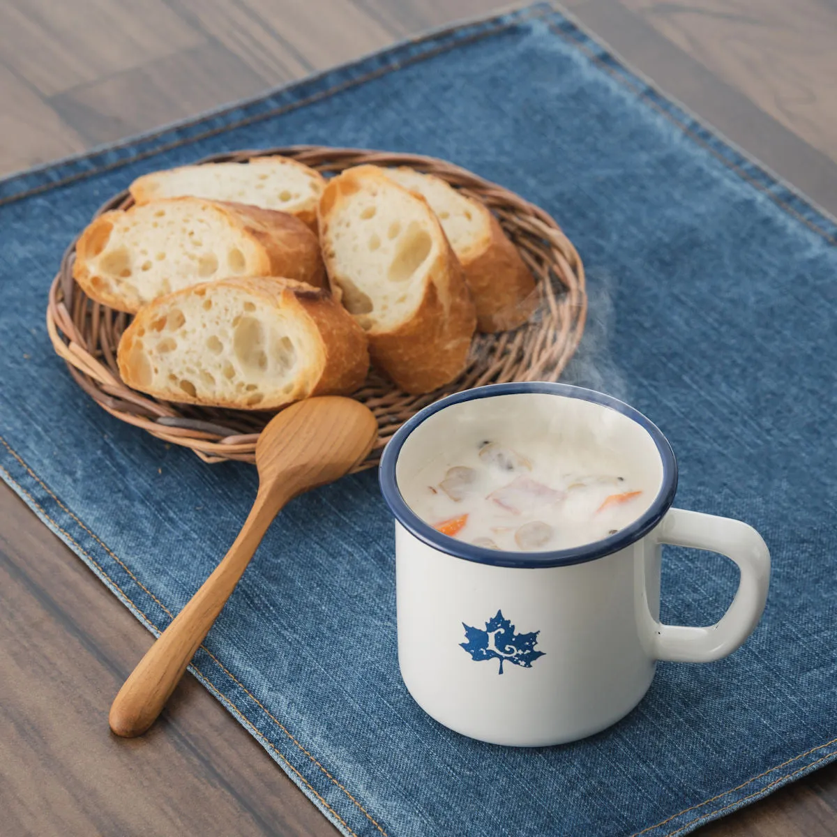 Enamel Soup Mug 550ML