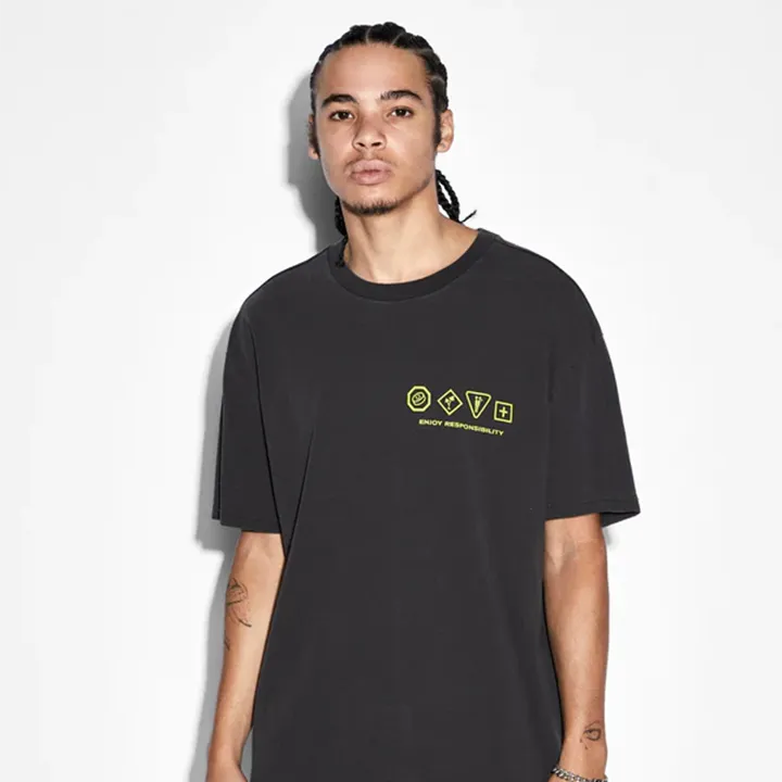 Enjoy Biggie SS Tee (Black) - KMPF23TE018001