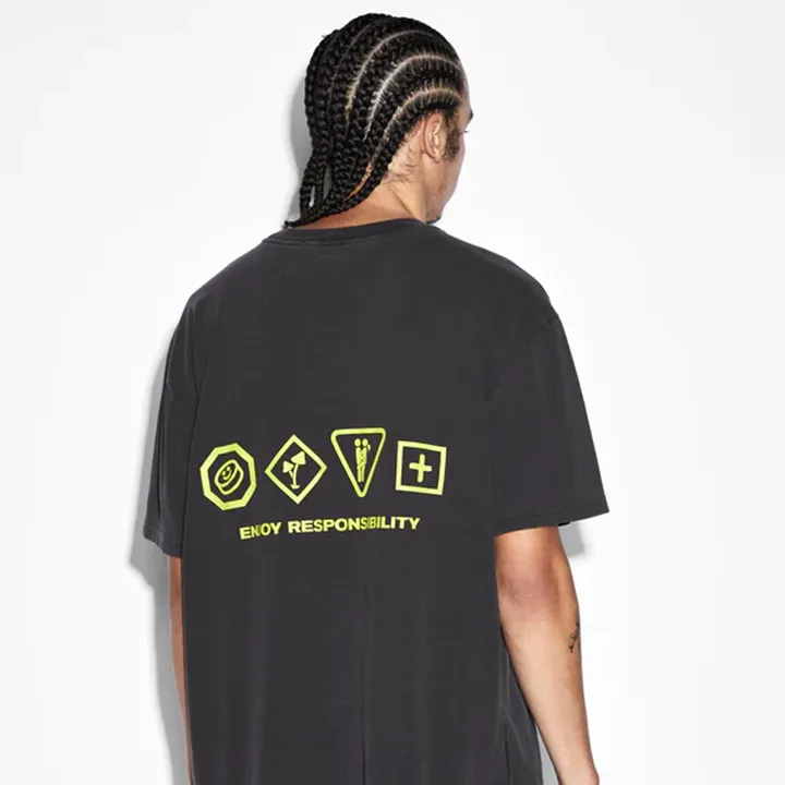 Enjoy Biggie SS Tee (Black) - KMPF23TE018001