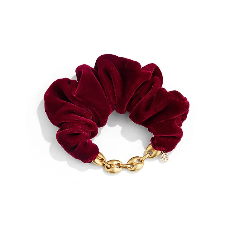 Erin Velvet Metal Chain Scrunchies