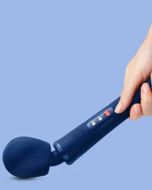 Fun Factory Vim Silicone Weighted Rumbly Wand Vibrator - Blue