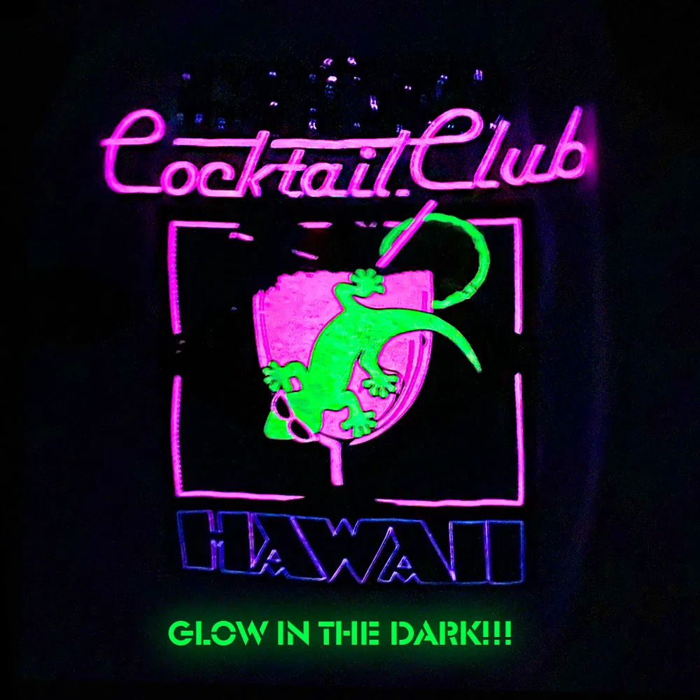 Gecko Cocktail Club White Cotton Tank