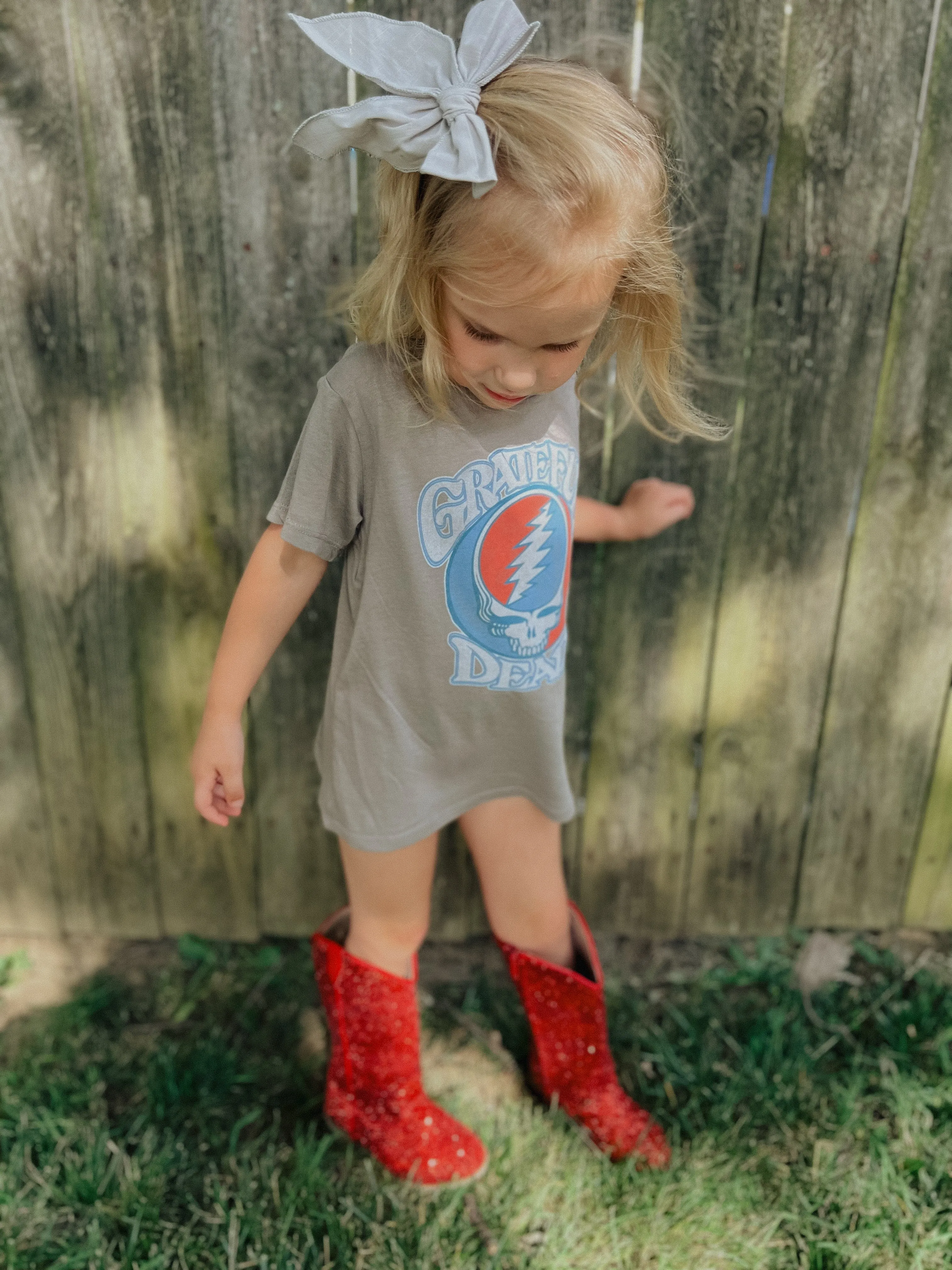Grateful Dead Vintage Grey  Short Sleeve Tee