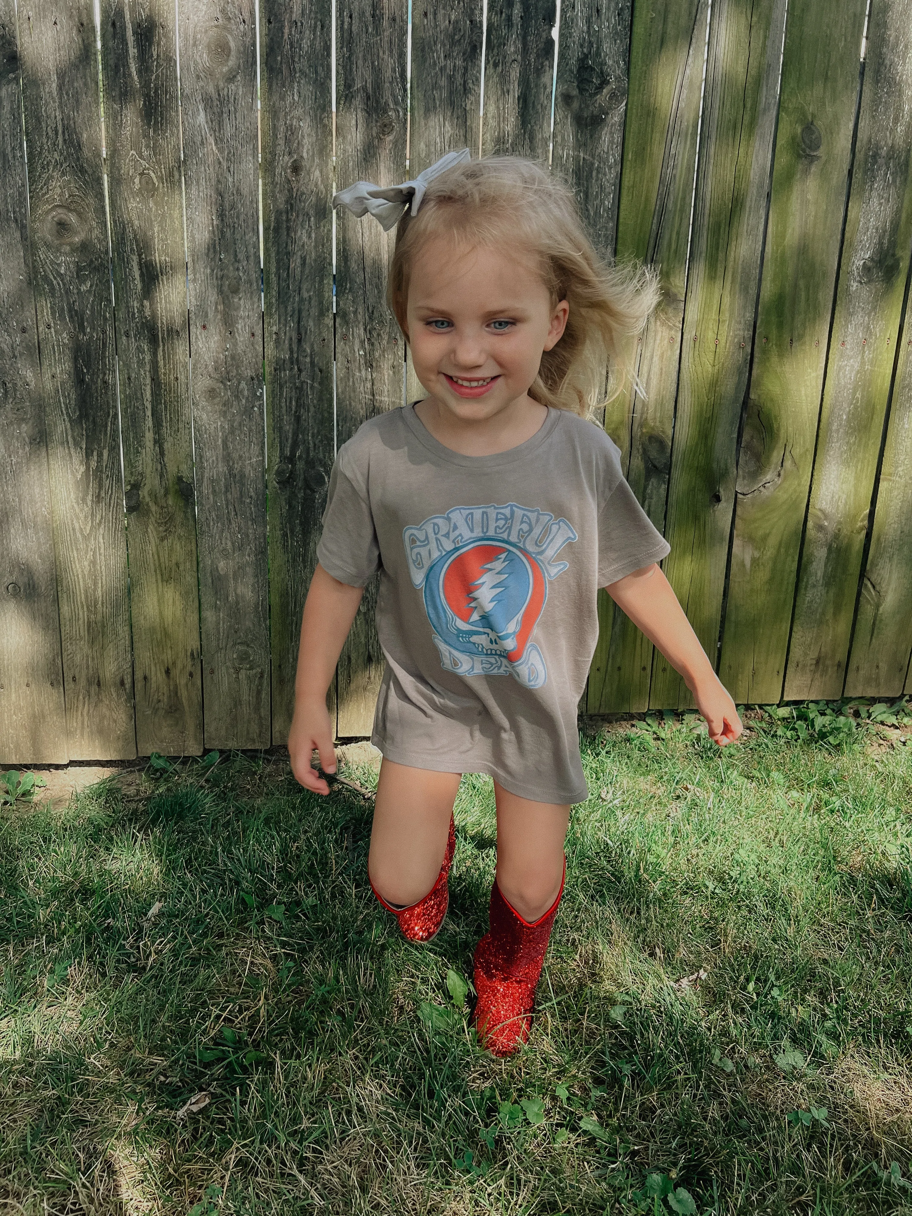 Grateful Dead Vintage Grey  Short Sleeve Tee