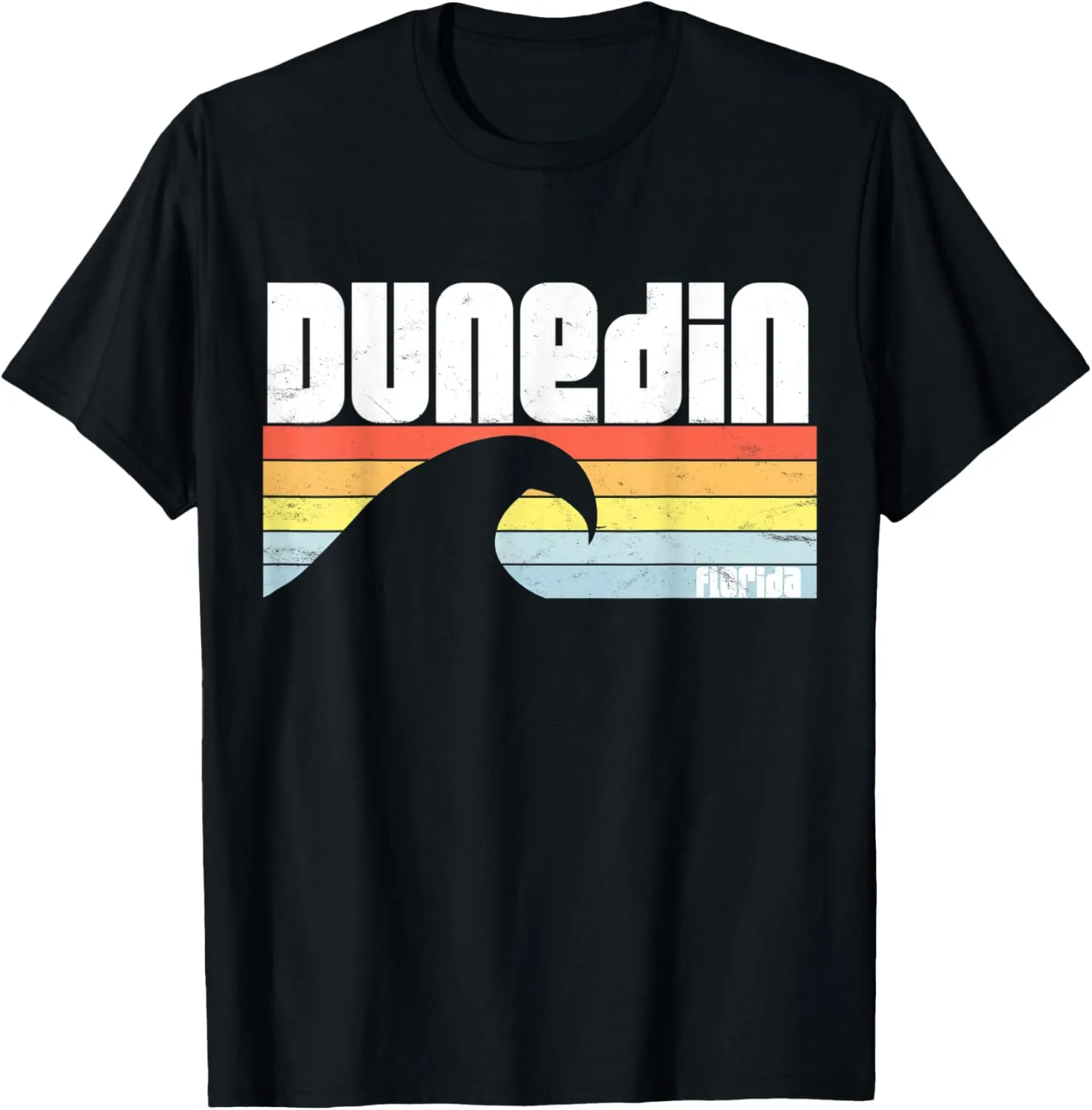 I Love Dunedin Florida FL Atlantic Ocean Wave T-Shirt