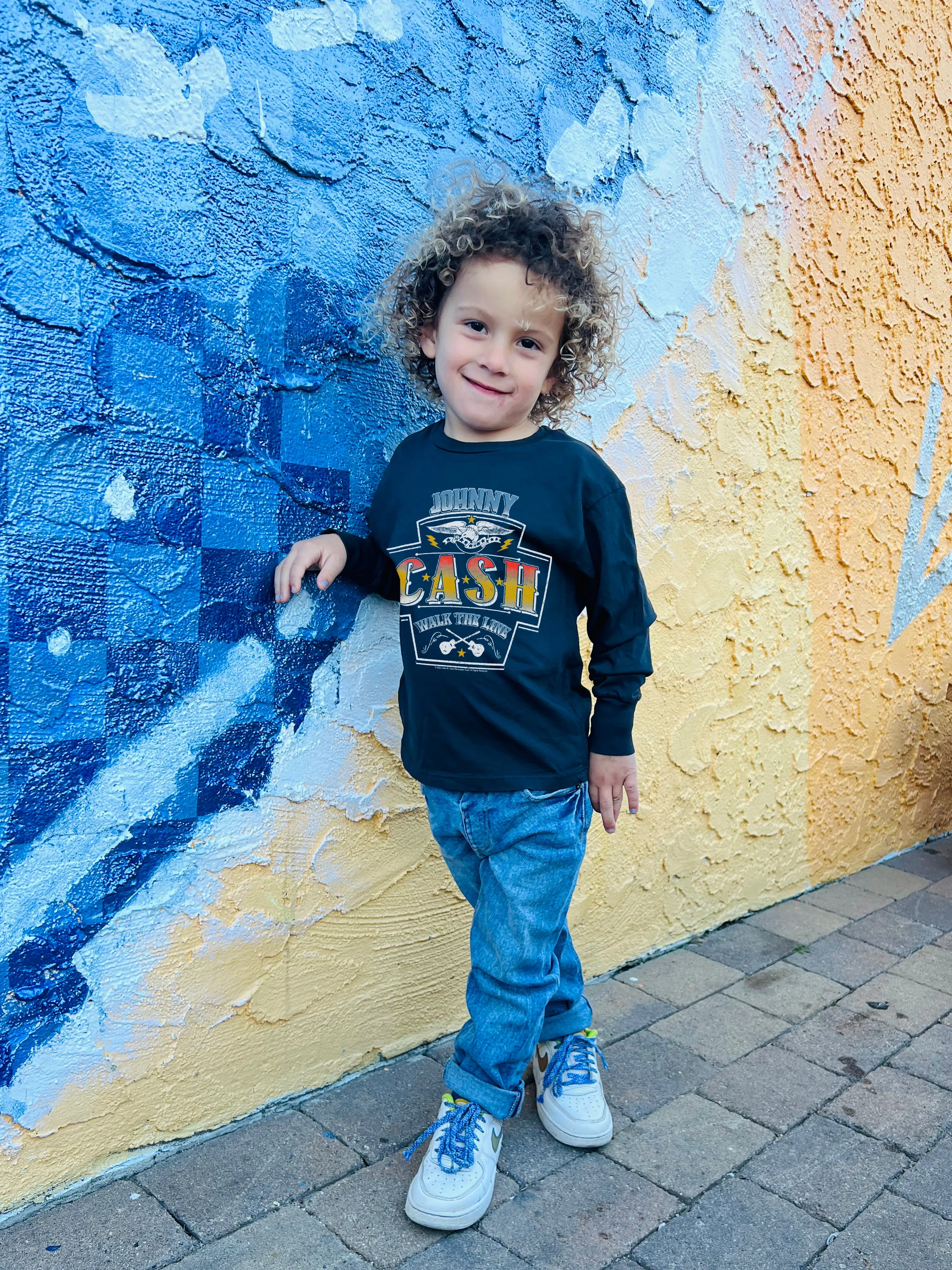 Johnny Cash Organic Long Sleeve Tee