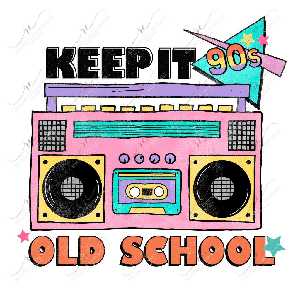 Keep it old school - ready to press sublimation transfer print