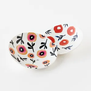 Large, Matte Poppy Melamine Bowl
