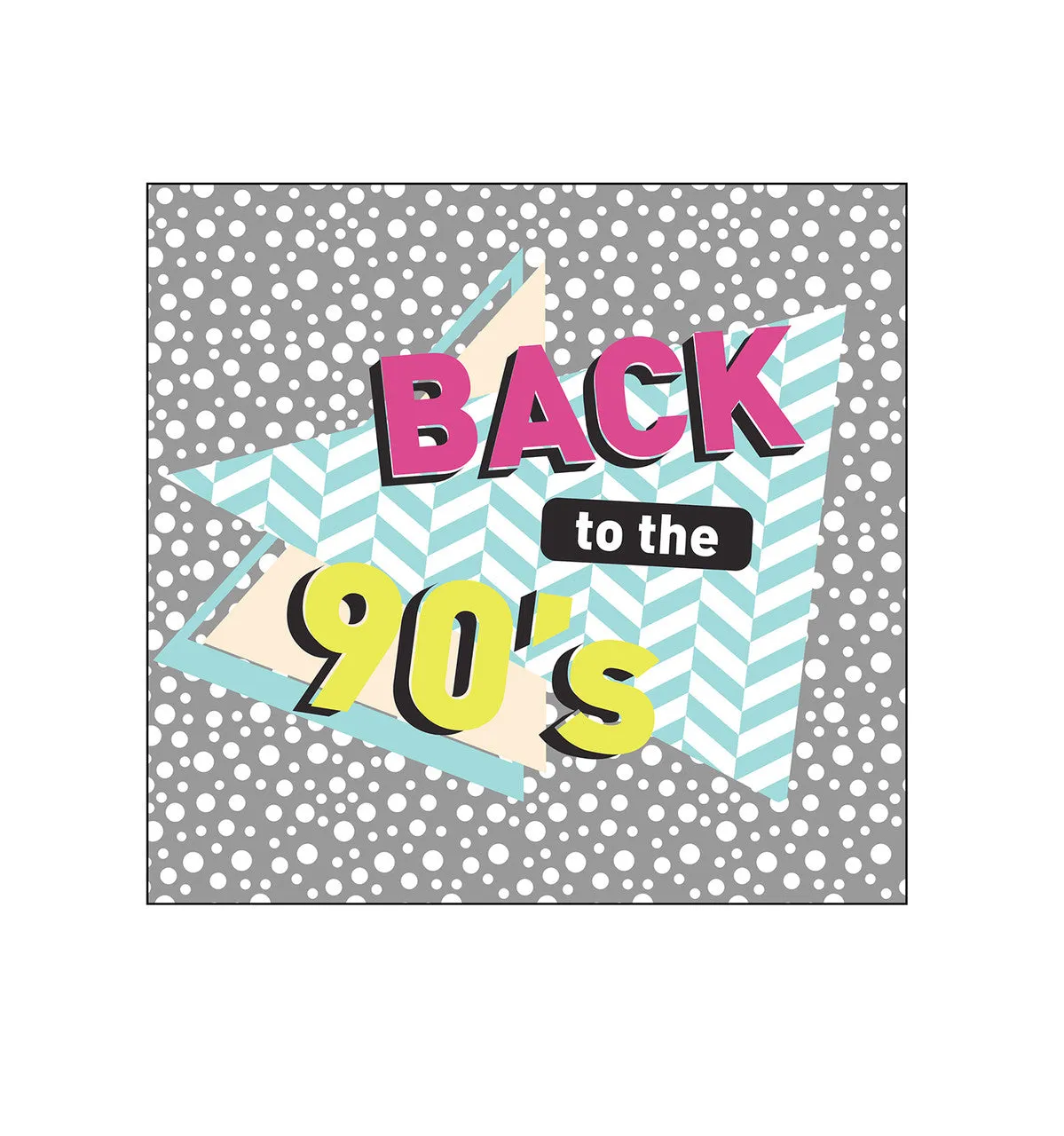 Life-Size 90's Backdrop Double Wide Cardboard Cutout