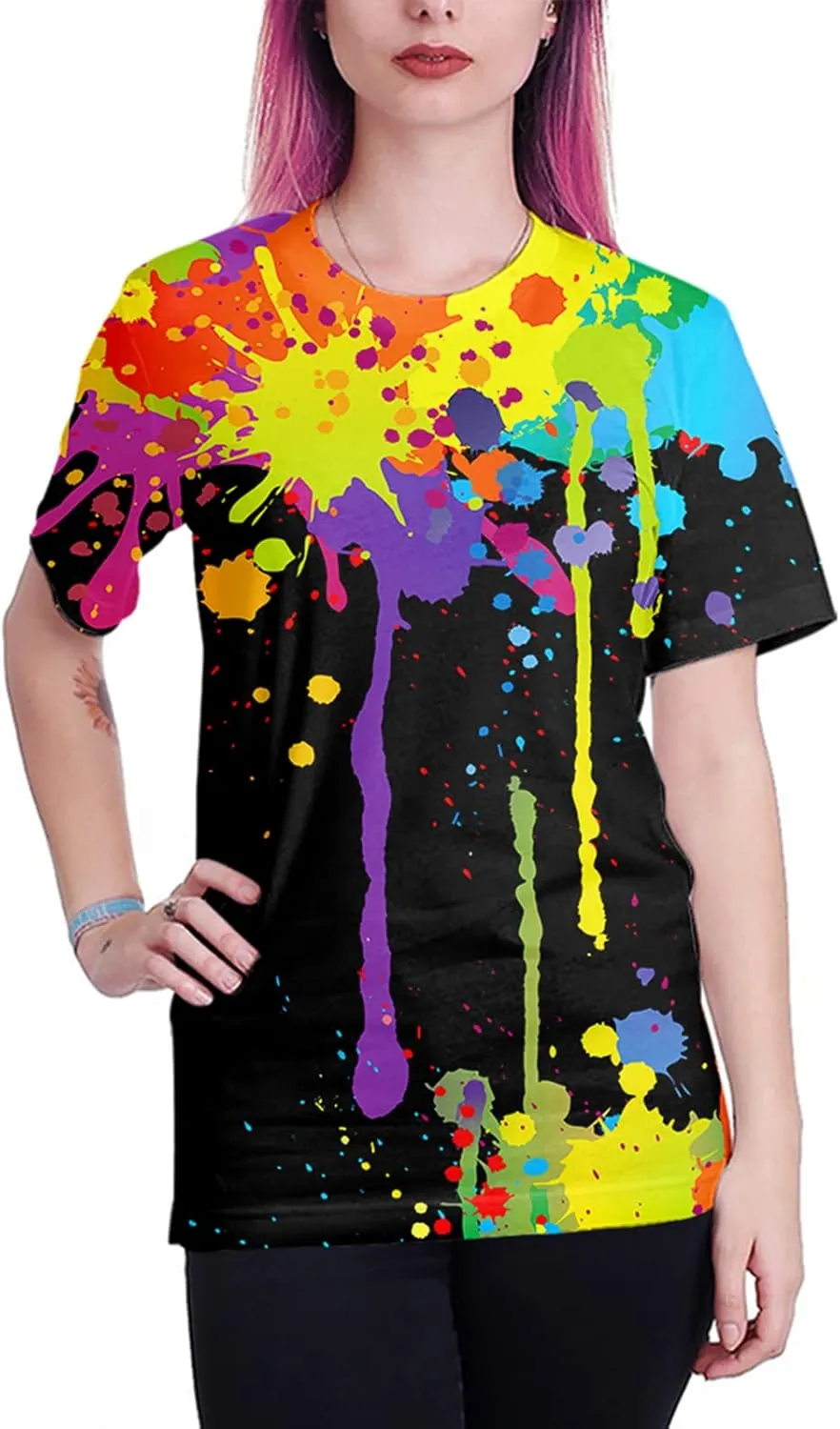 Linnhoy Unisex Men's and Women's Shirts Unisex Fashion Casual Novelty Tees 3D Graphic Adults T-Shirts Teens Tops Size S-XXL