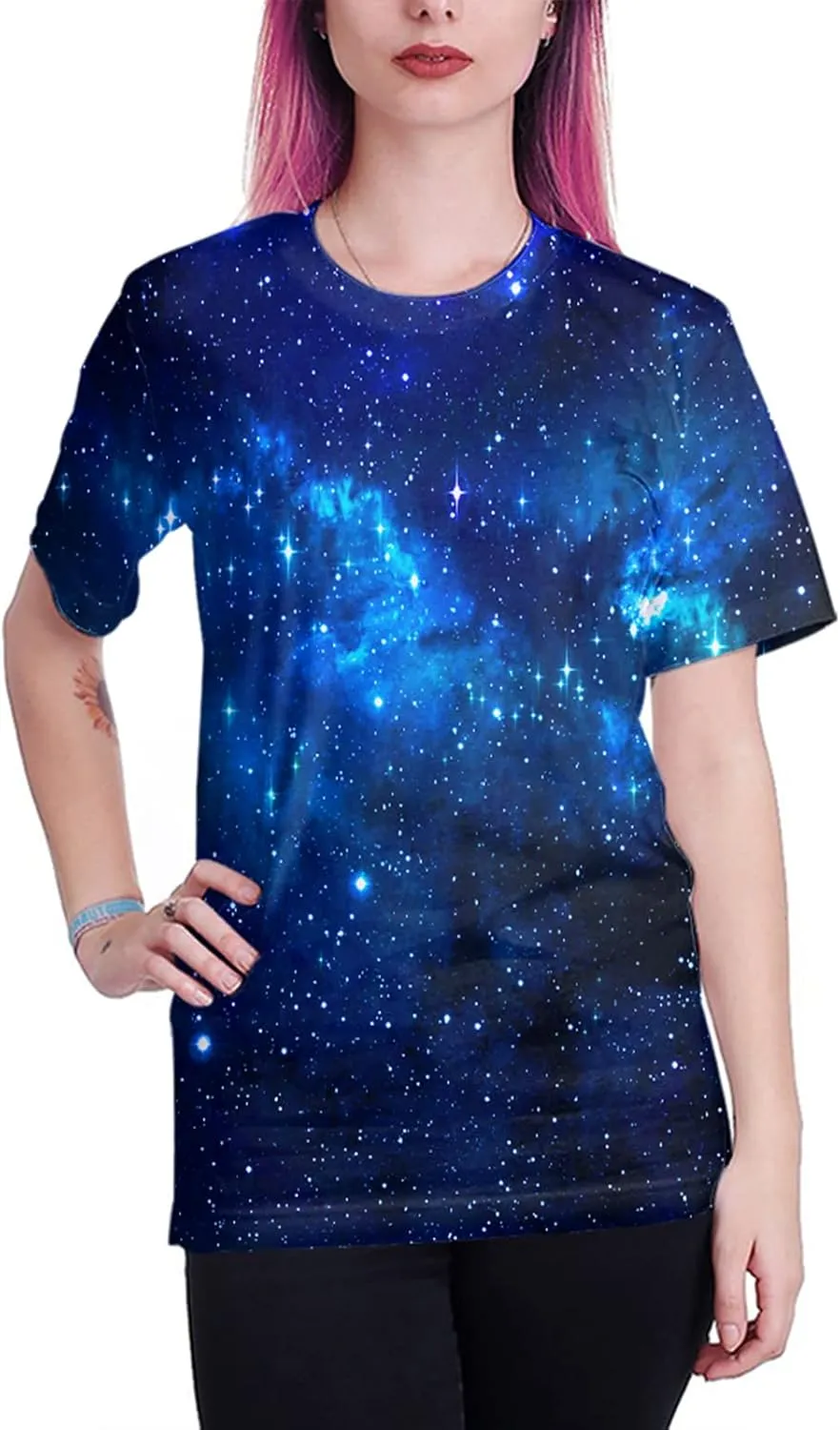 Linnhoy Unisex Men's and Women's Shirts Unisex Fashion Casual Novelty Tees 3D Graphic Adults T-Shirts Teens Tops Size S-XXL