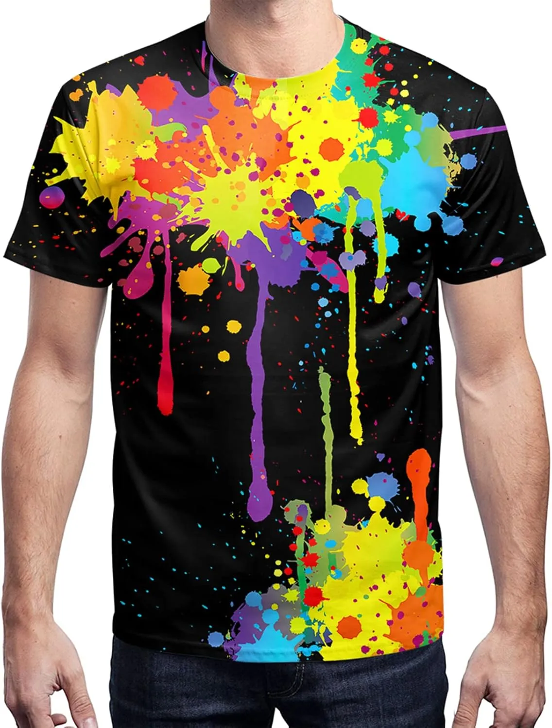 Linnhoy Unisex Men's and Women's Shirts Unisex Fashion Casual Novelty Tees 3D Graphic Adults T-Shirts Teens Tops Size S-XXL