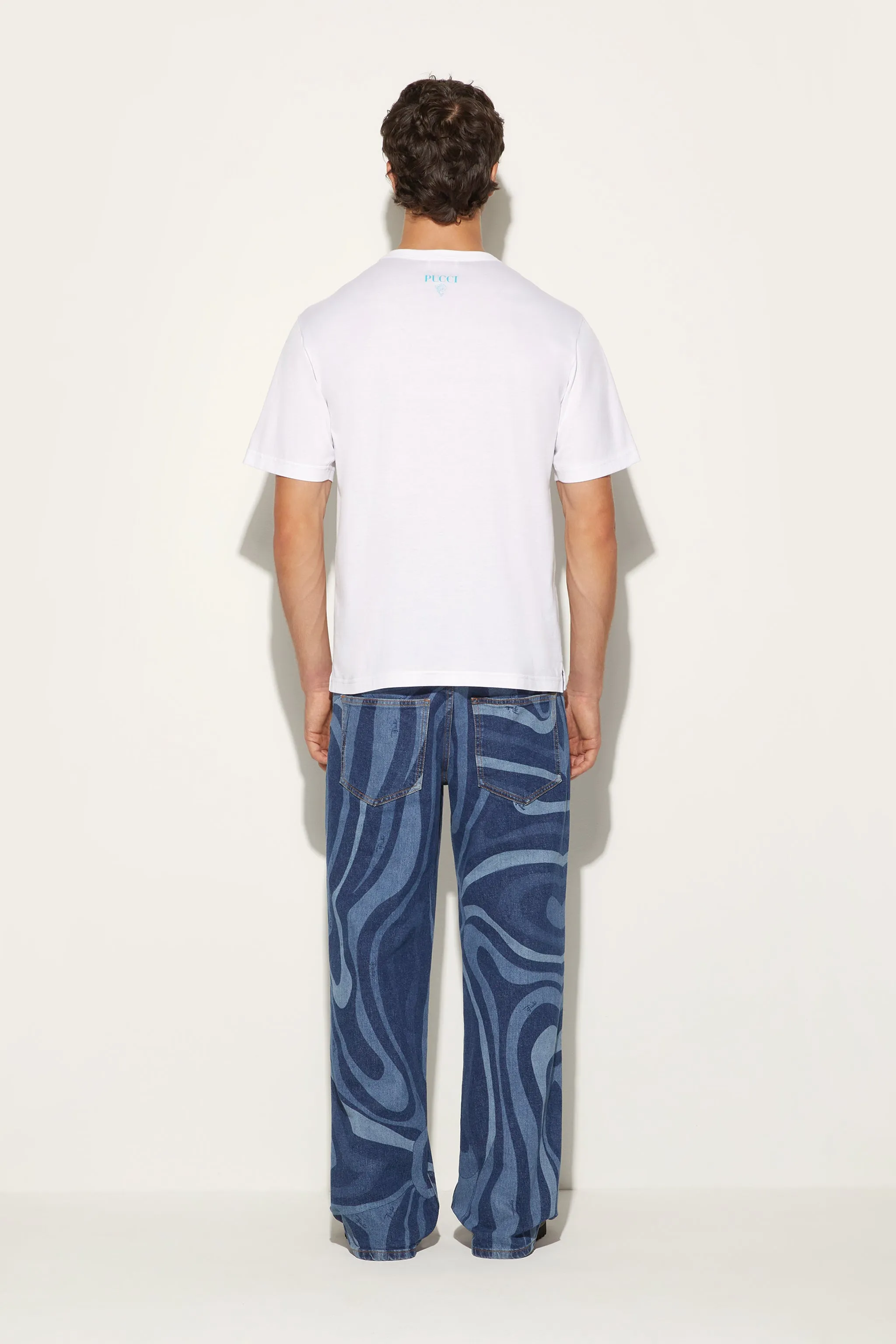 Marmo-Print Cotton T-Shirt