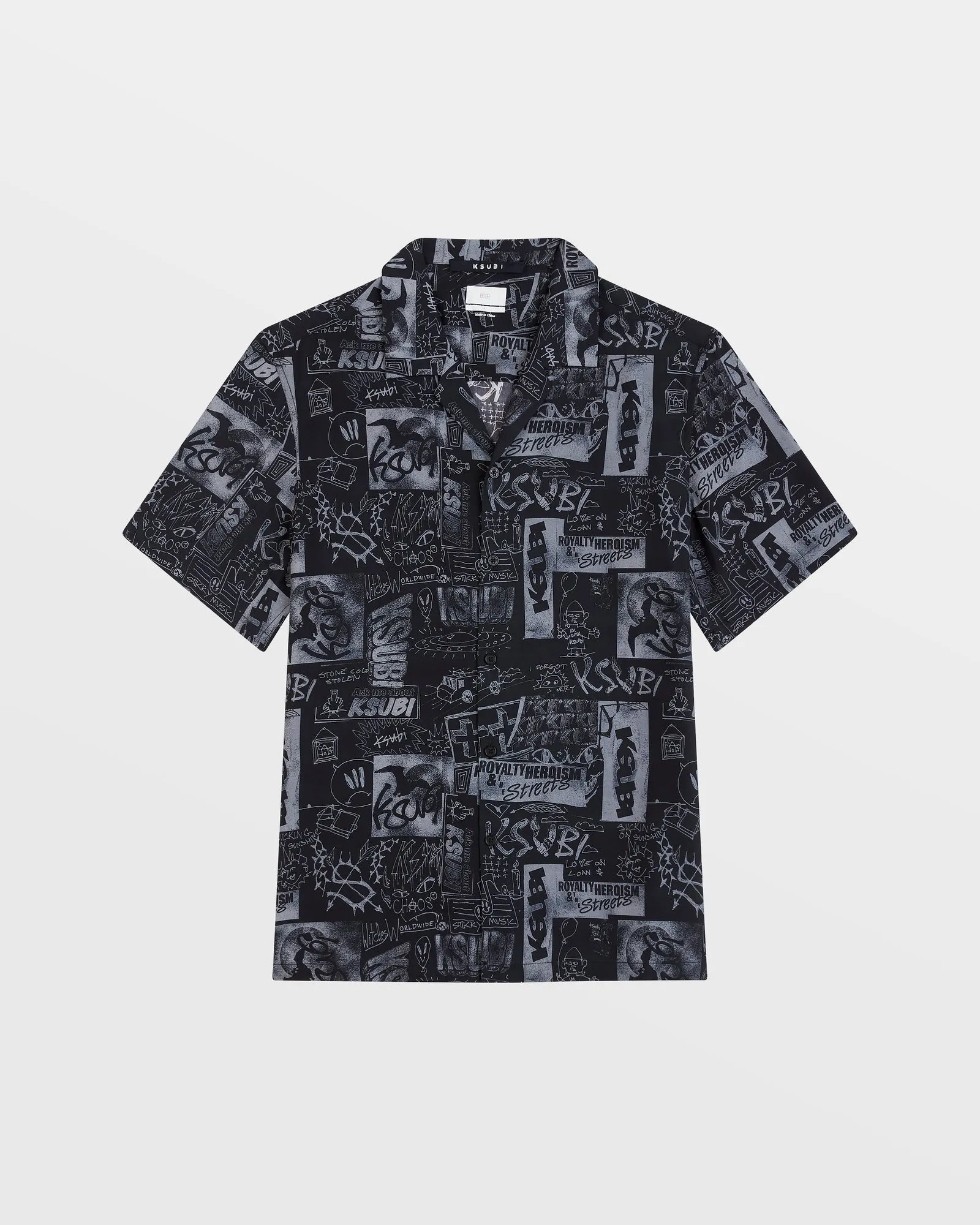 MASH UP RESORT SHIRT BLACK