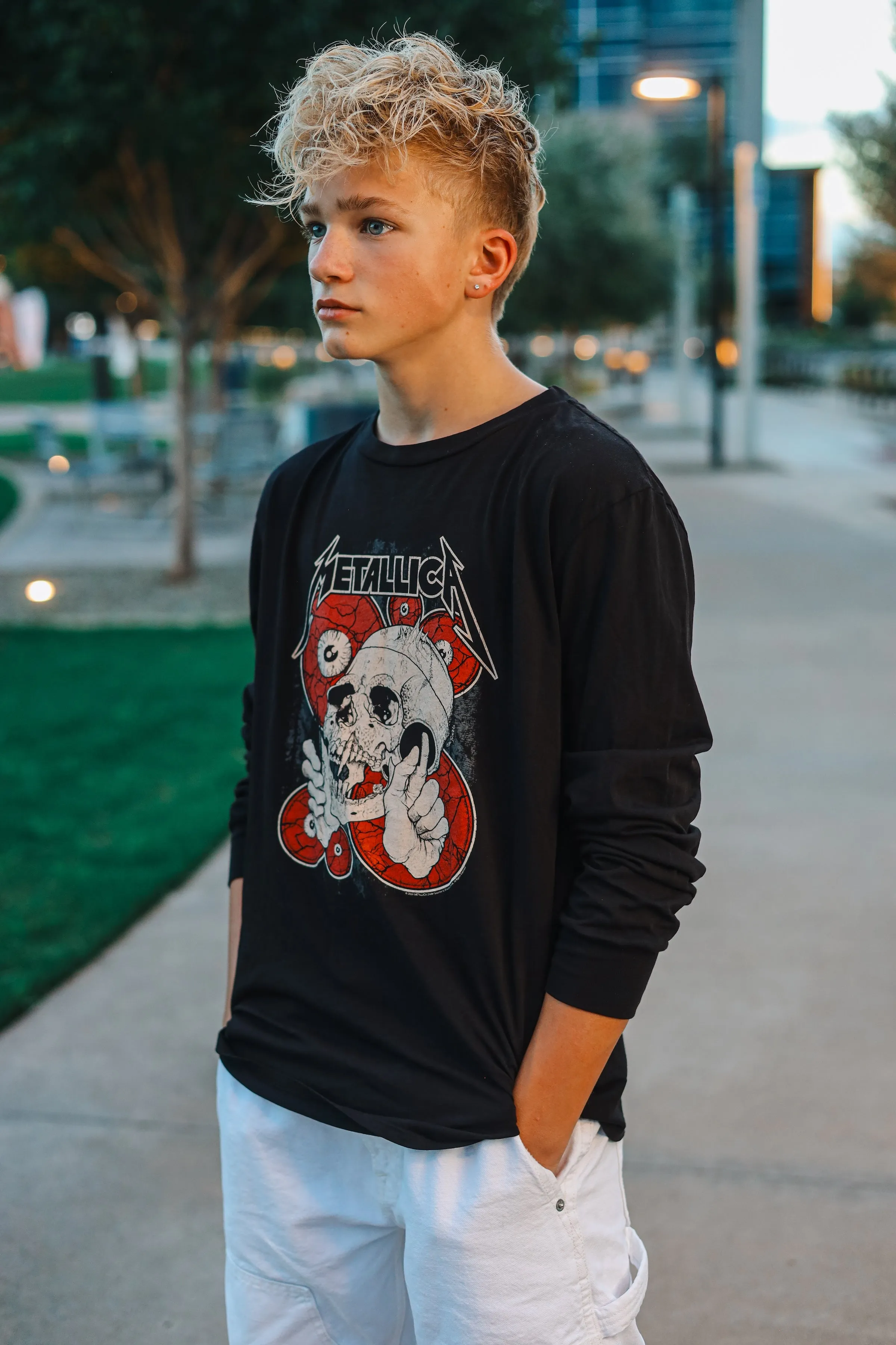 Metallica concert Skull Long Sleeve