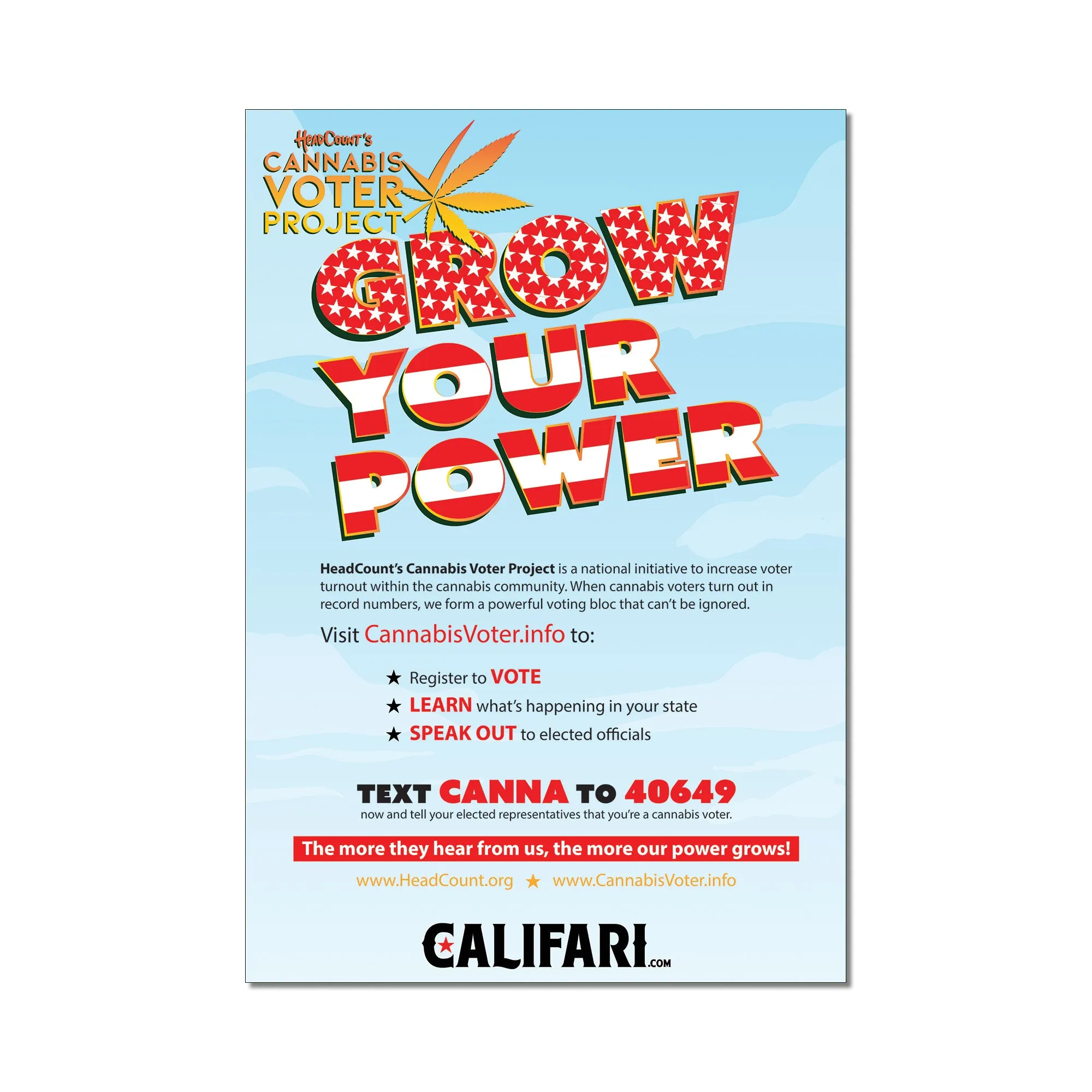 Miss USA - Headcount Cannabis Voter Collab Poster
