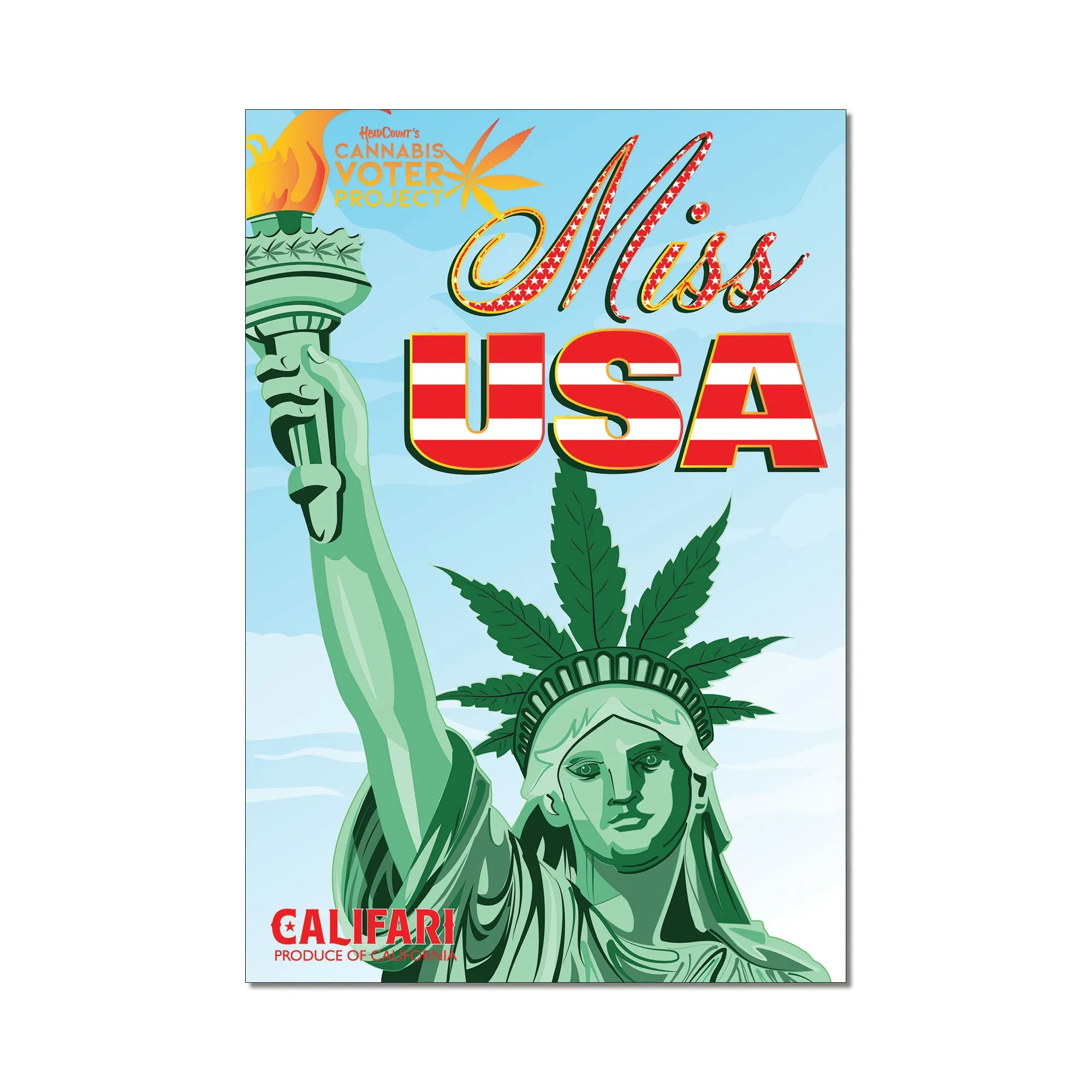 Miss USA - Headcount Cannabis Voter Collab Poster