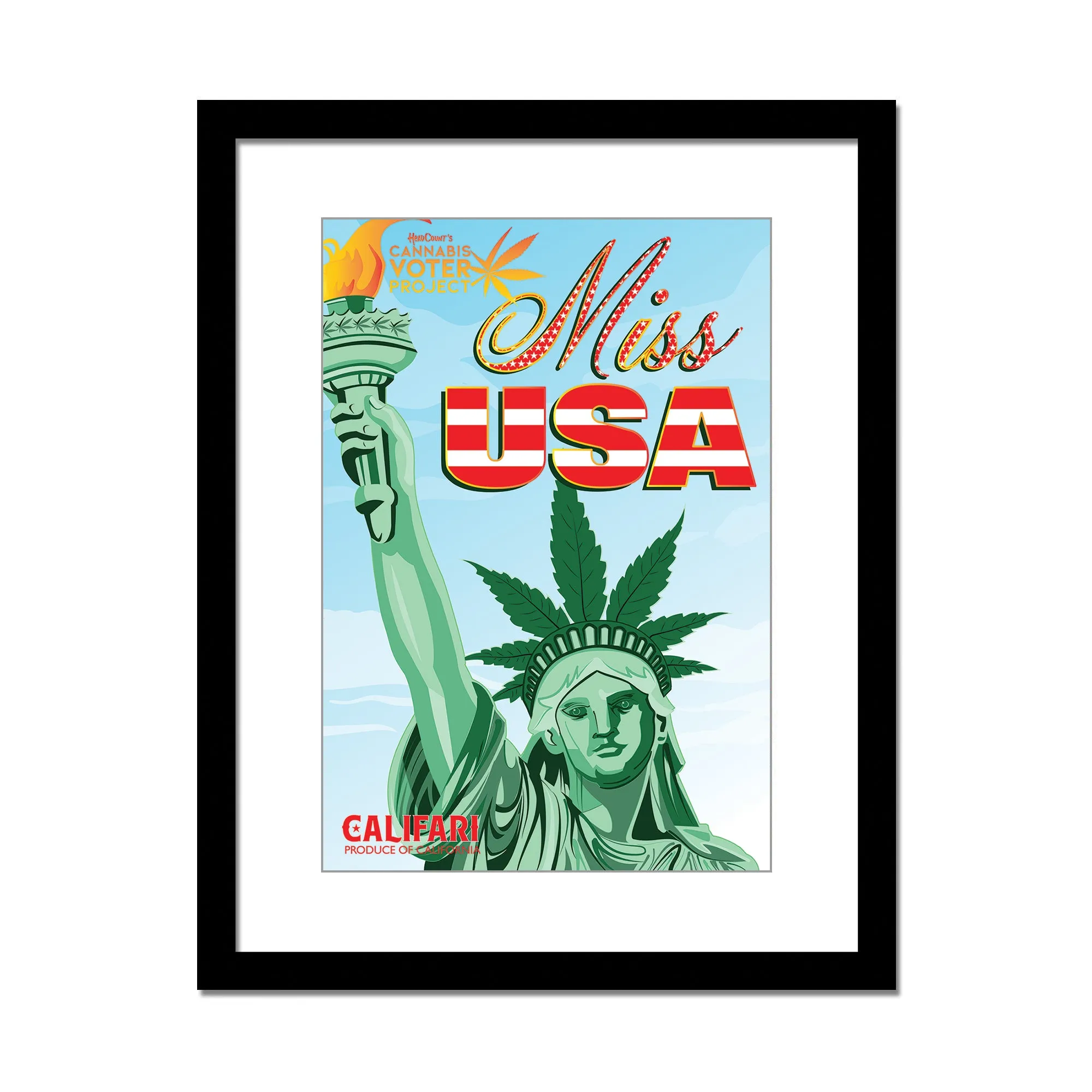 Miss USA - Headcount Cannabis Voter Collab Poster