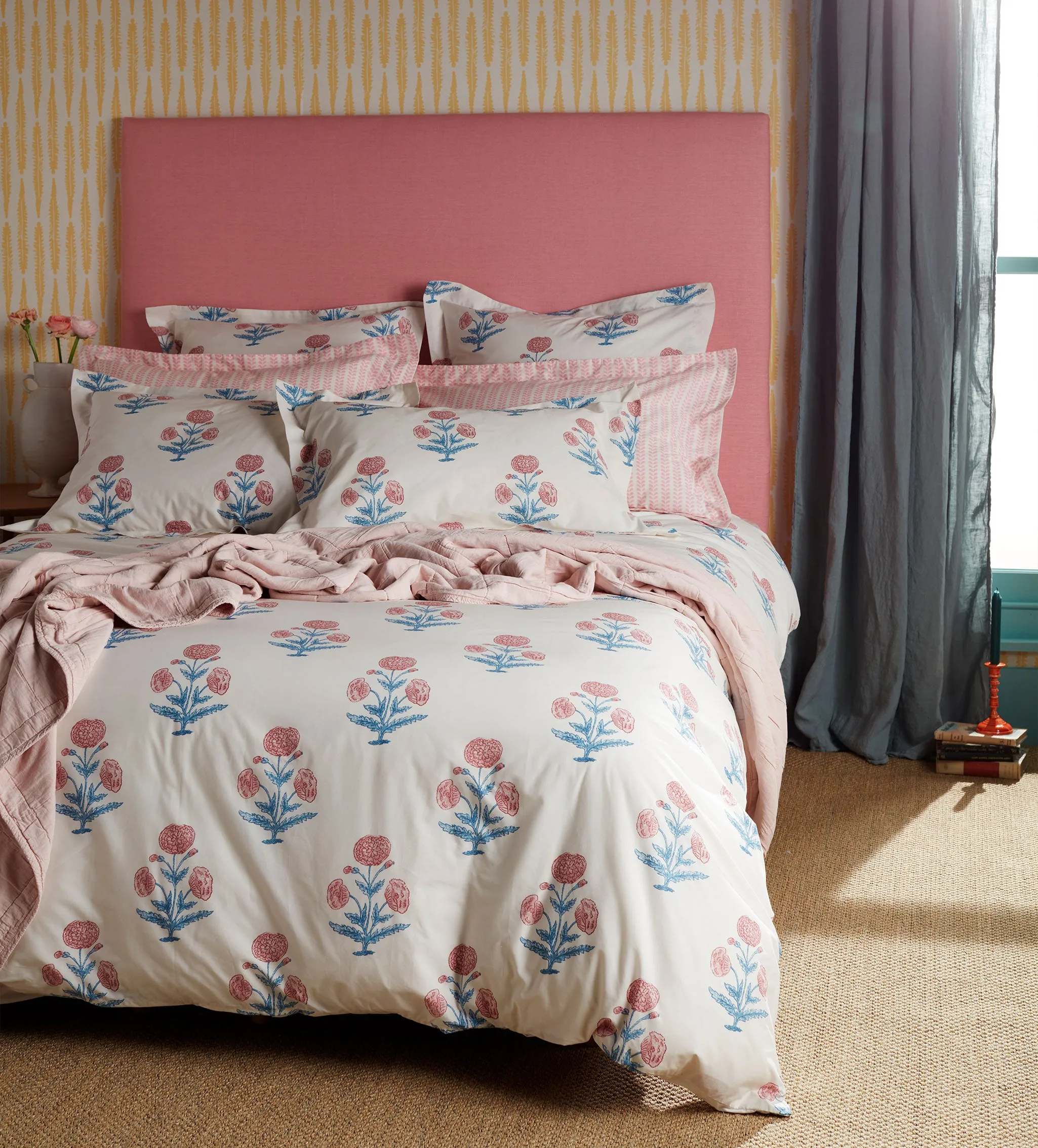 Molly Mahon Poppy 100% Cotton Bed Linen