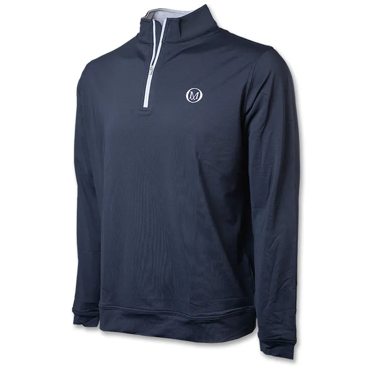 Perth Stretch 1/4 Zip Black- All Logos