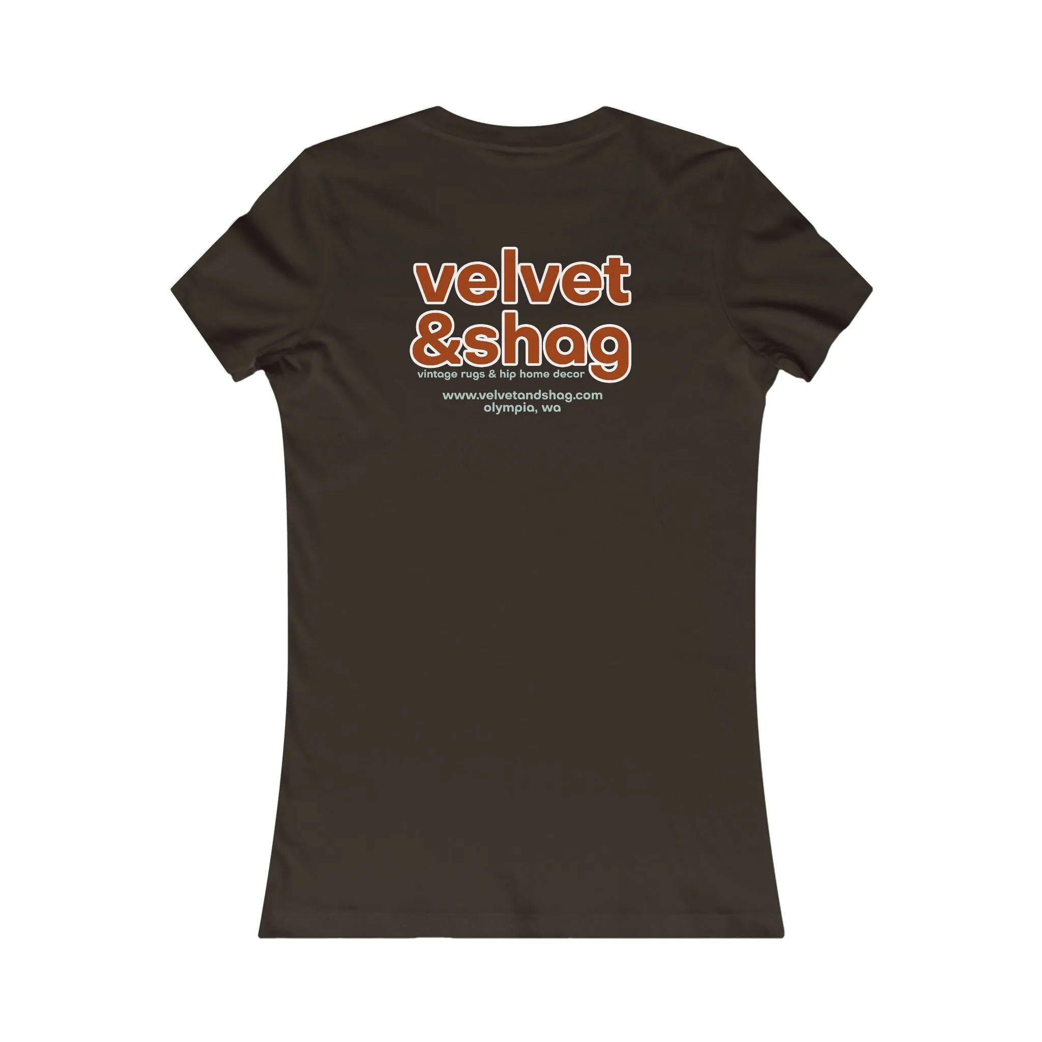 "Vintage Rugs are My Drugs" Women's Favorite Tee in Brown