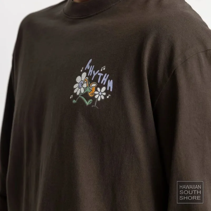 RHYTHM T-Shirt Long Sleeves Natural Harmony Vintage Black (Medium) Vintage Black
