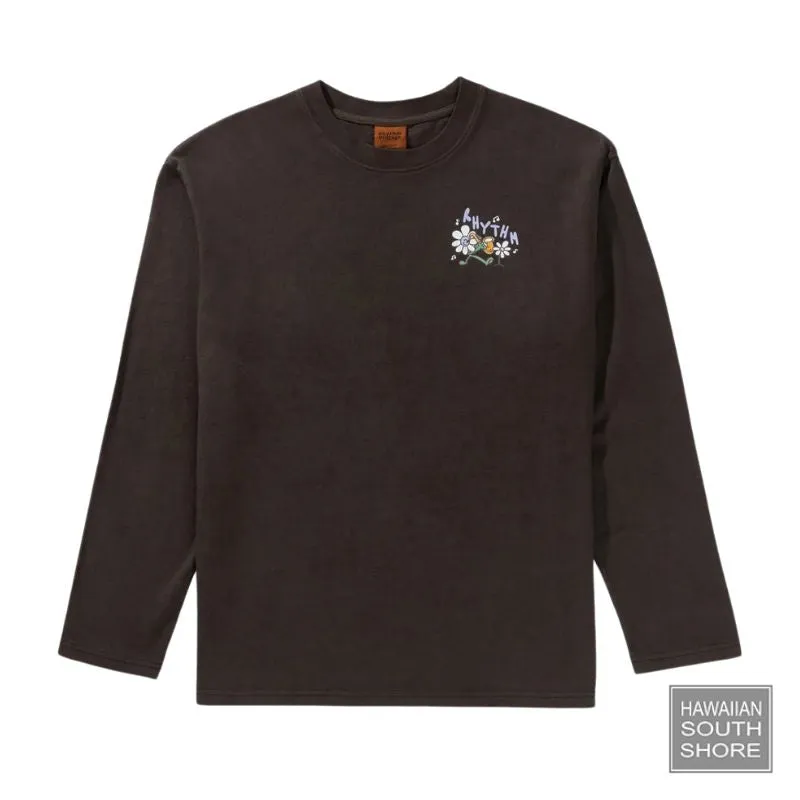 RHYTHM T-Shirt Long Sleeves Natural Harmony Vintage Black (Medium) Vintage Black