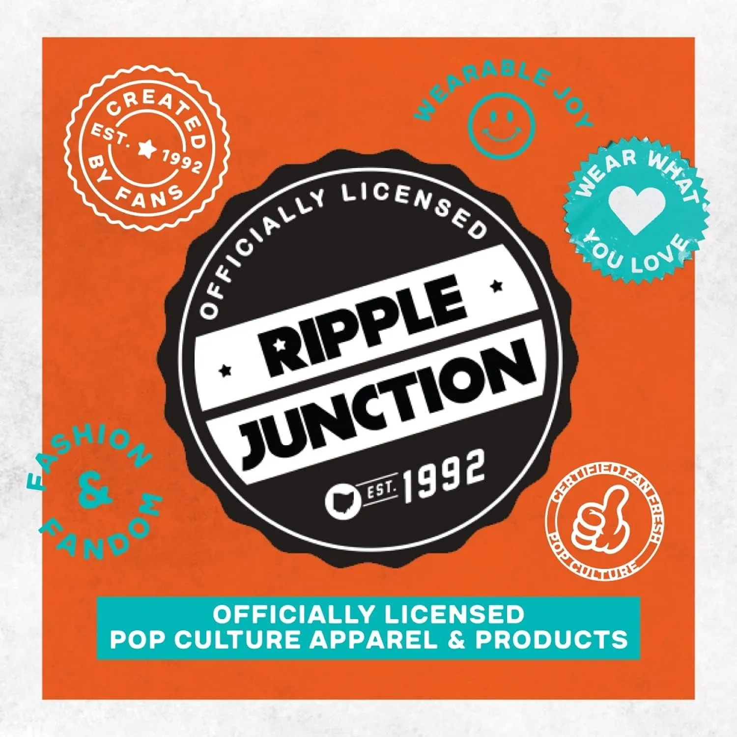 Ripple Junction Atari Men's Short Sleeve T-Shirt Distressed Classic Retro Fuji Logo in Circles Vintage Officially Licensed