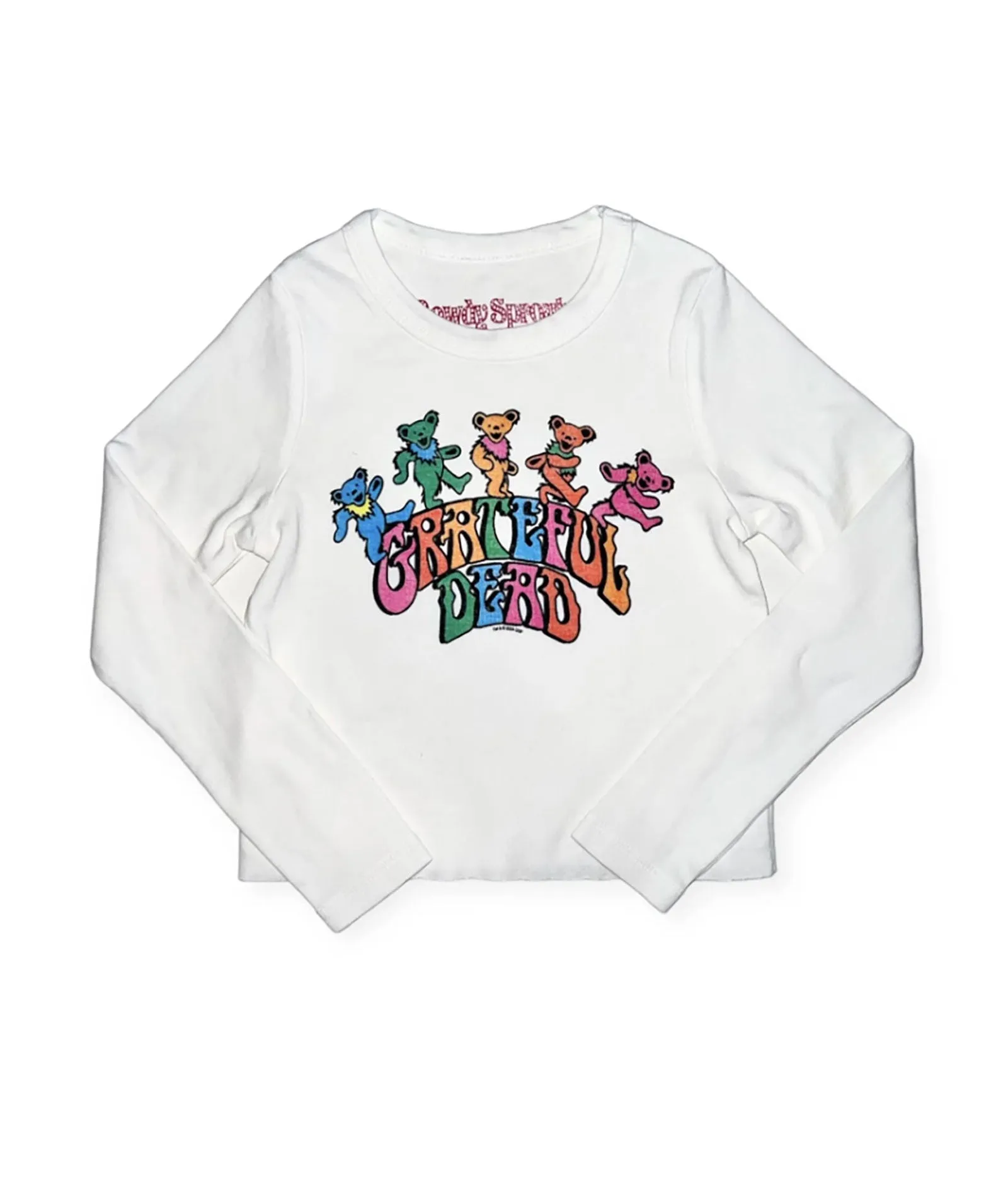 Rowdy Sprout Girls Grateful Dead Bears Long Sleeve Rib Tee