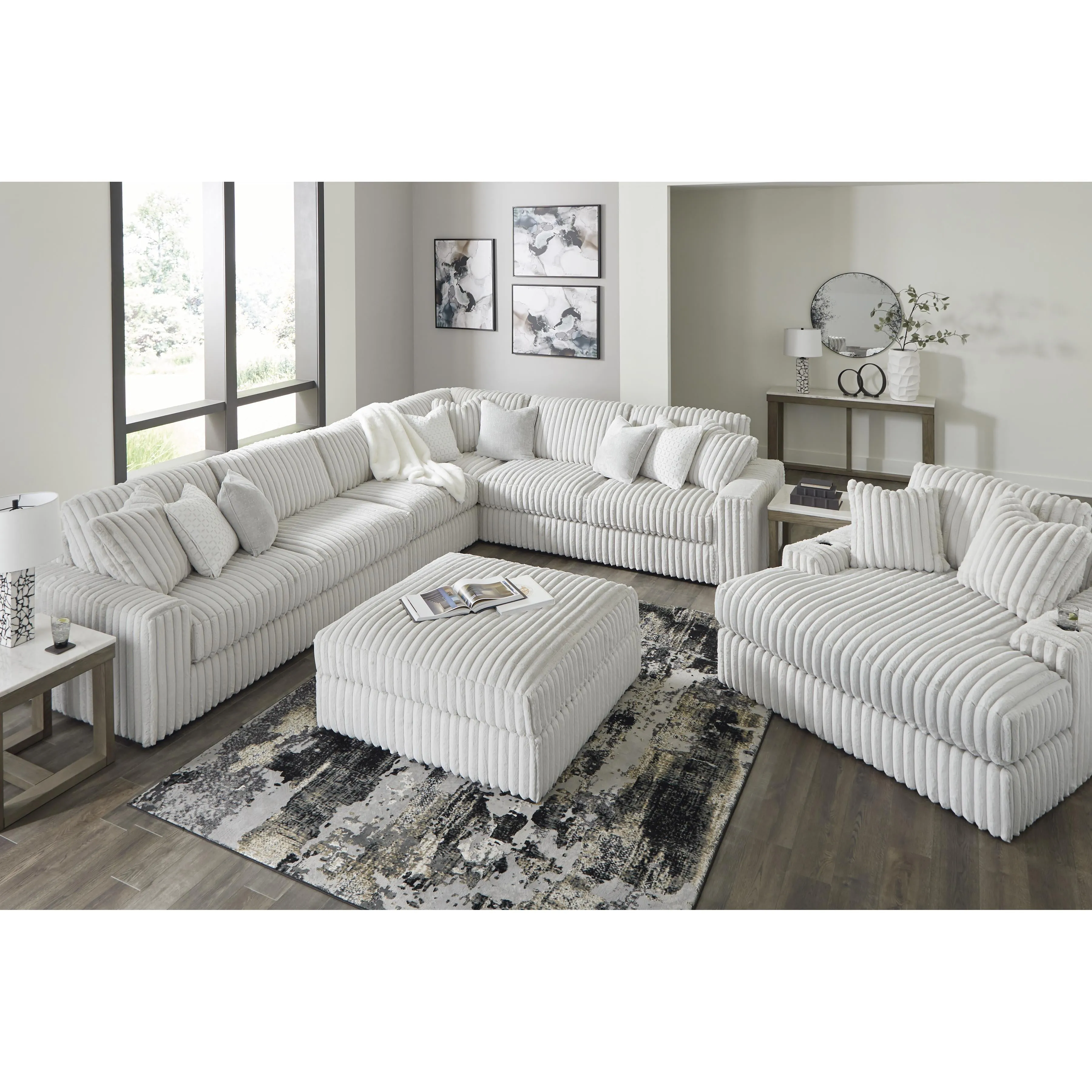 Signature Design by Ashley Stupendous Fabric Ottoman 2590308