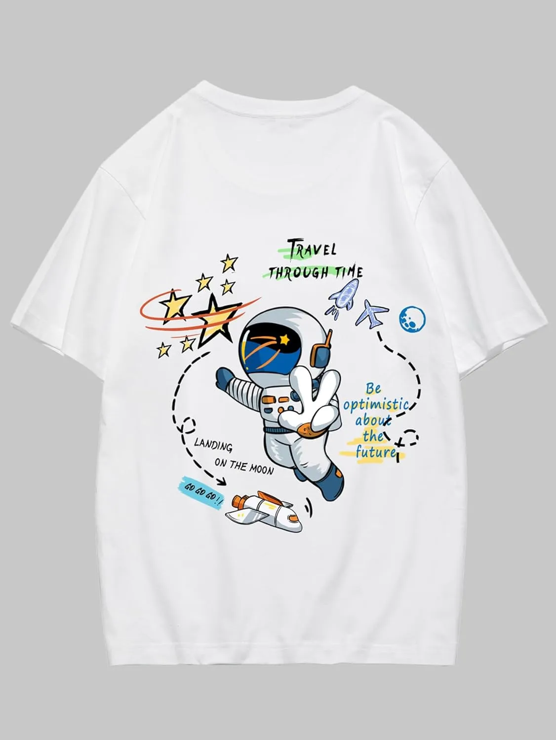 SOLY HUX Men's Graphic Tees Y2K Alien T Shirts Vintage Shirts 90s Oversized Streetwear Tops